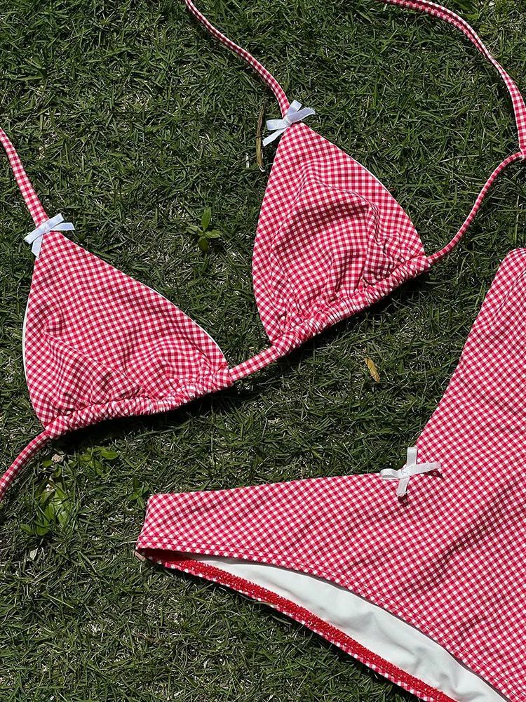 Marlo Triangle Bikini Set - Y2K Summer Outfit, 90s Fashion, Grunge, Retro Style, Y2K Beachwear