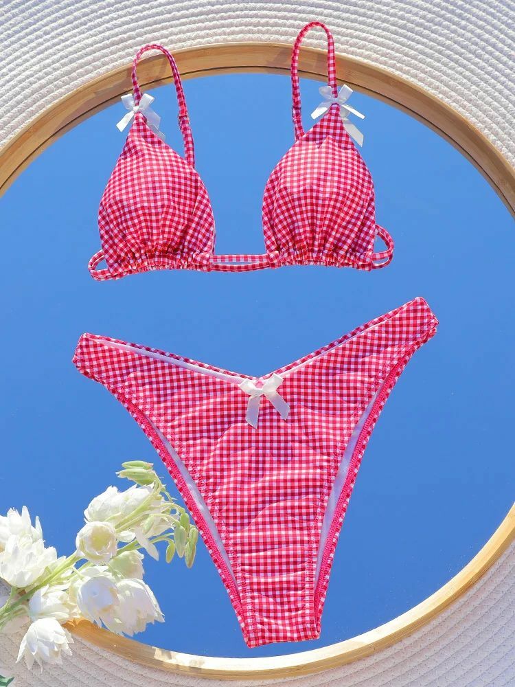 Marlo Triangle Bikini Set - Y2K Summer Outfit, 90s Fashion, Grunge, Retro Style, Y2K Beachwear
