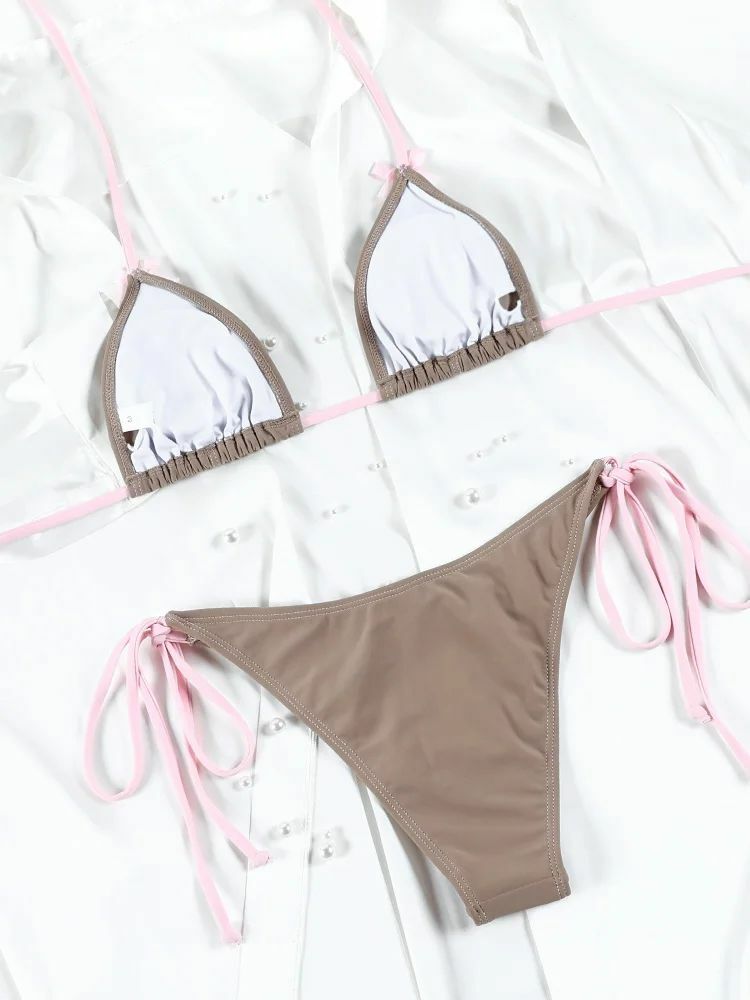 Marlo Triangle Bikini Set - Y2K Summer Outfit, 90s Fashion, Grunge, Retro Style, Y2K Beachwear