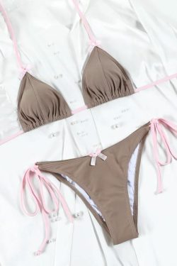 Marlo Triangle Bikini Set - Y2K Summer Outfit, 90s Fashion, Grunge, Retro Style, Y2K Beachwear