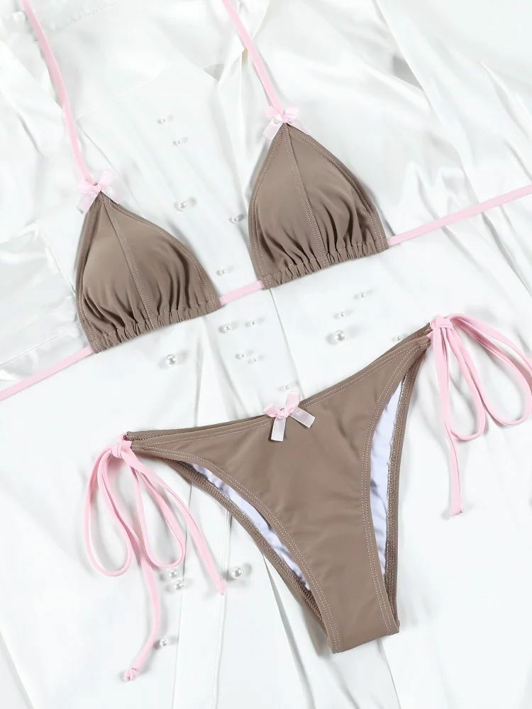 Marlo Triangle Bikini Set - Y2K Summer Outfit, 90s Fashion, Grunge, Retro Style, Y2K Beachwear