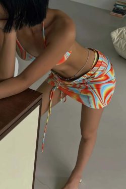 Marlyn Three Piece Bikini Set - Y2K Summer, 90s Grunge, Retro Style, Y2K Party & Beach Outfits