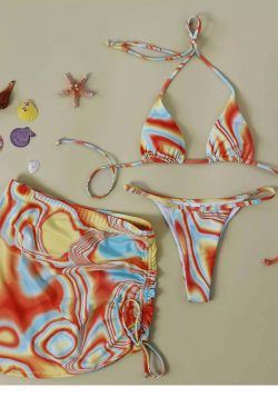 Marlyn Three Piece Bikini Set - Y2K Summer, 90s Grunge, Retro Style, Y2K Party & Beach Outfits