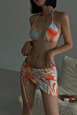 Marlyn Three Piece Bikini Set - Y2K Summer, 90s Grunge, Retro Style, Y2K Party & Beach Outfits