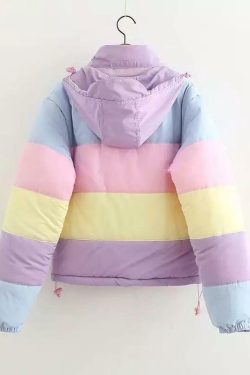 Marshmallow Pastel Jacket - Y2K Summer, 90s Grunge, Retro Hip Hop, Y2K Party Outfit
