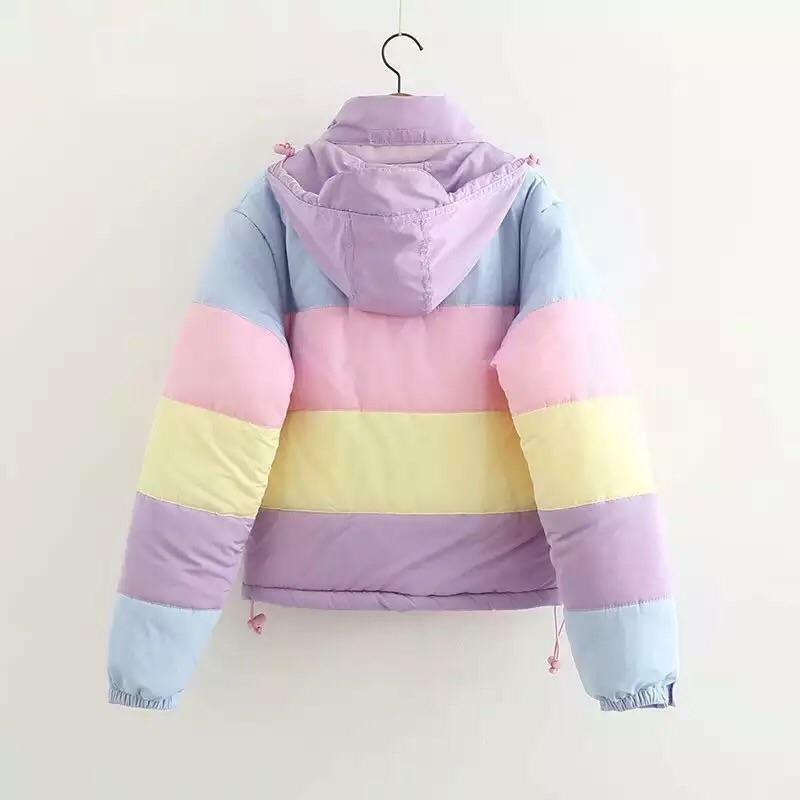 Marshmallow Pastel Jacket - Y2K Summer, 90s Grunge, Retro Hip Hop, Y2K Party Outfit