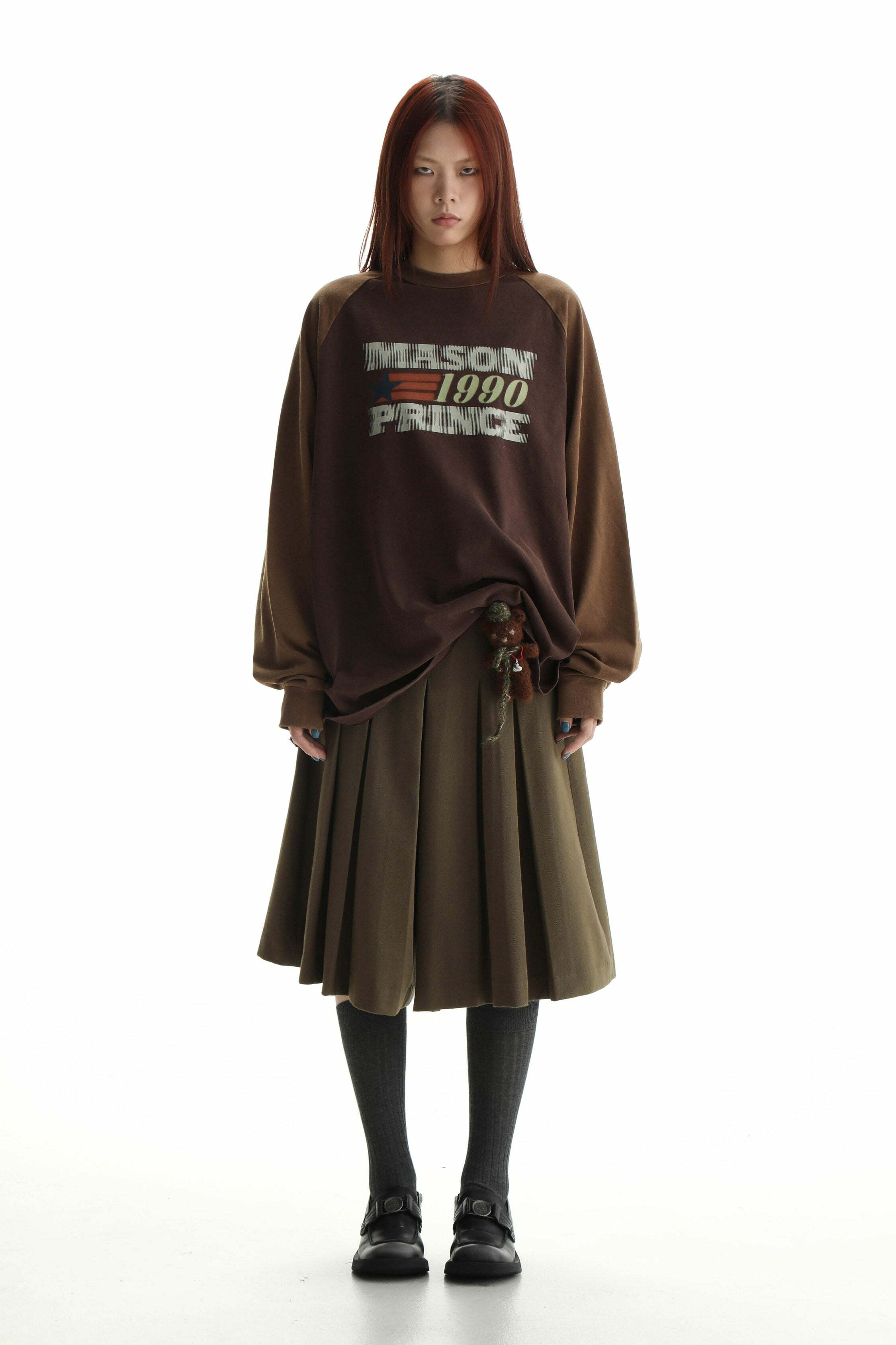 MASONPRINCE '1990' Contrast Long Sleeve - Y2K Grunge, 90s Fashion, Retro Summer & Party Outfits