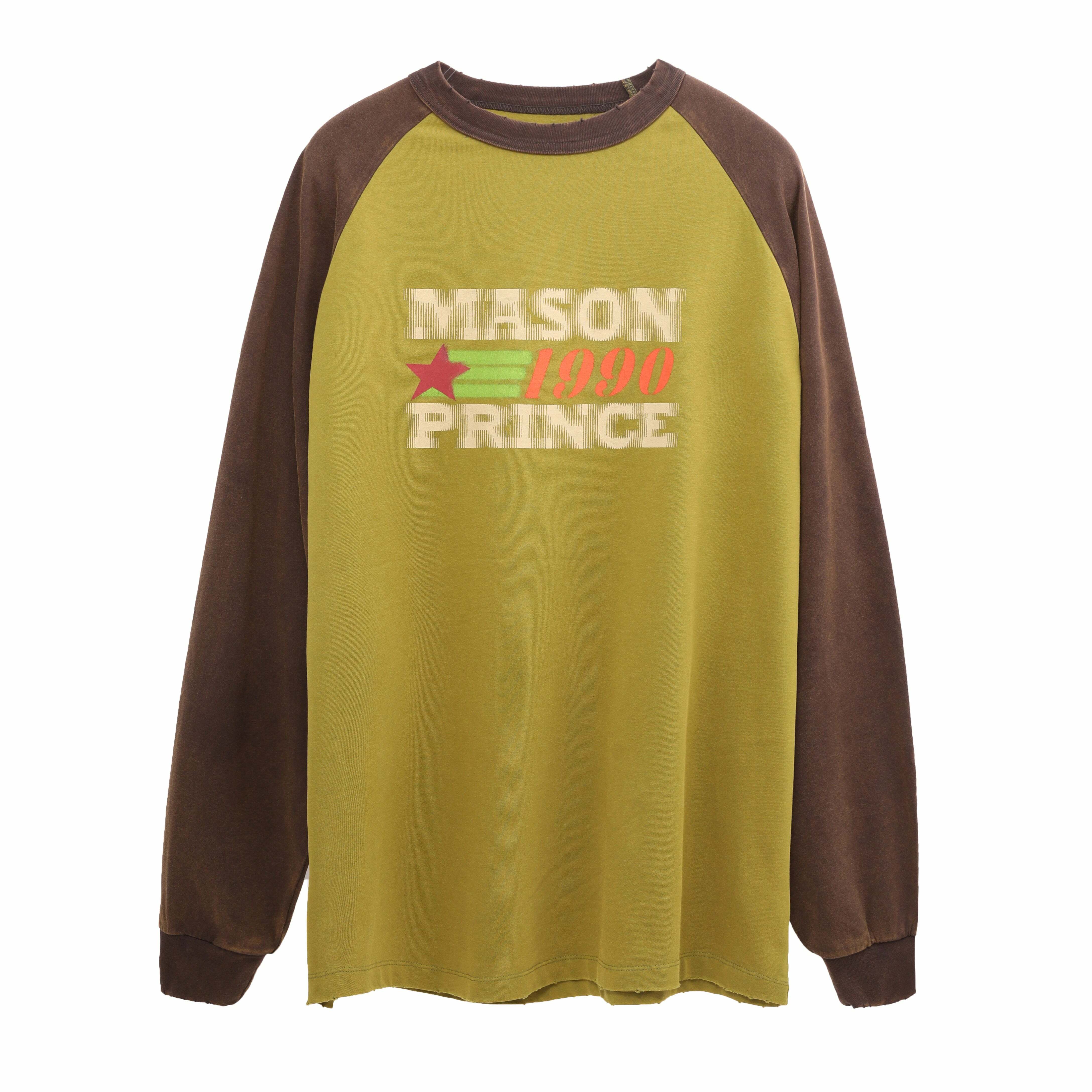 MASONPRINCE '1990' Contrast Long Sleeve - Y2K Grunge, 90s Fashion, Retro Summer Outfit