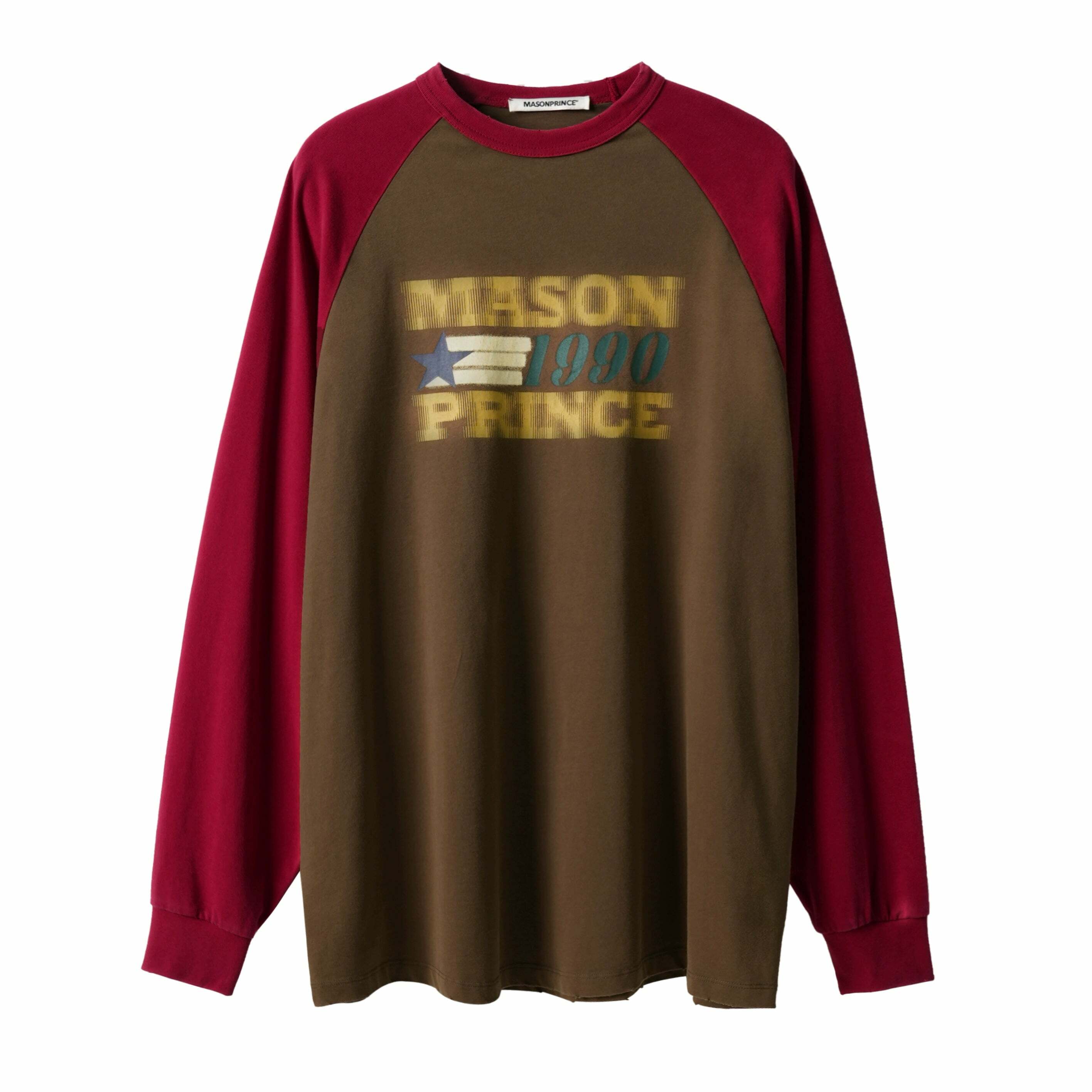 MASONPRINCE '1990' Contrast Long Sleeve - Y2K Grunge, 90s Fashion, Retro Summer Outfit