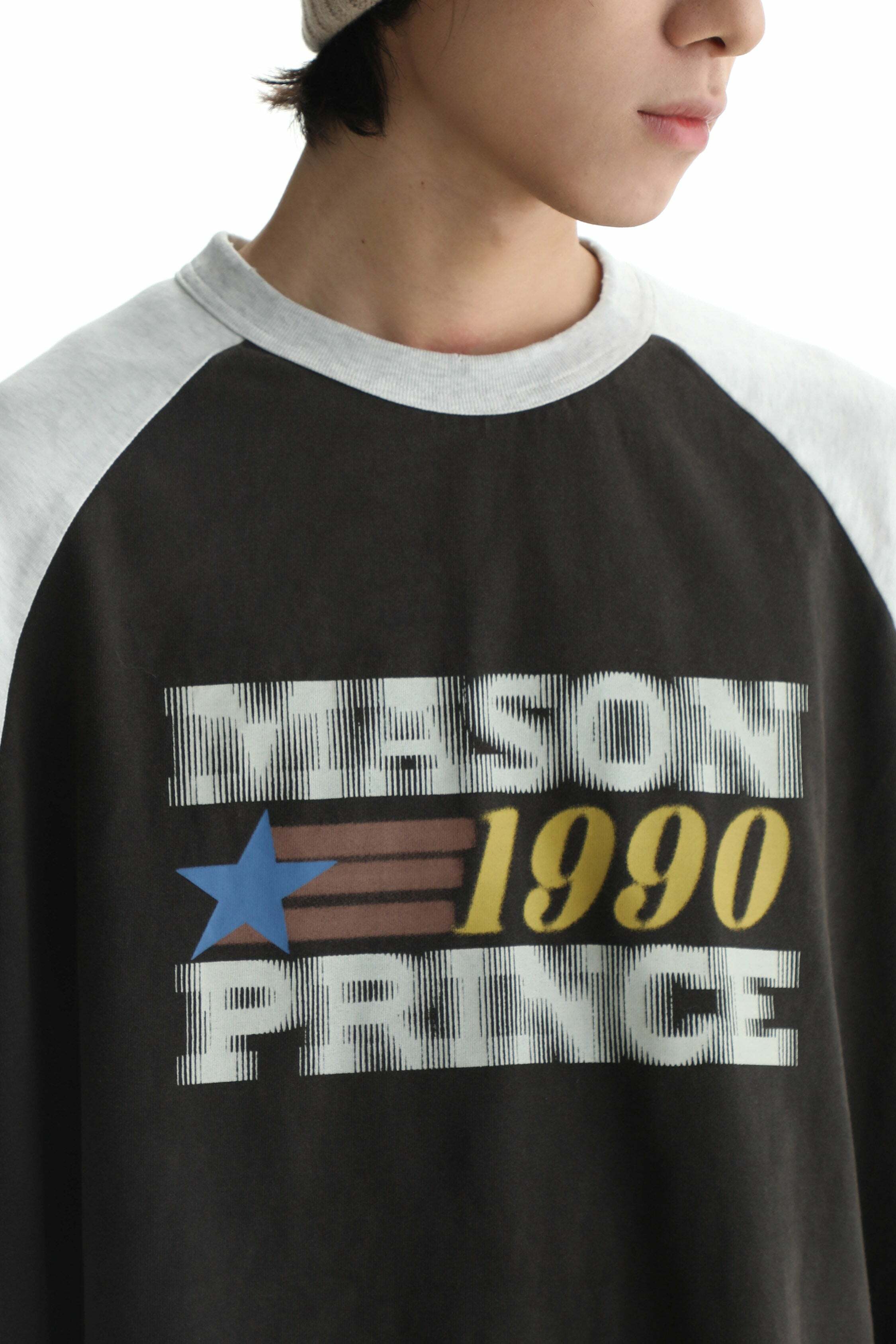 MASONPRINCE '1990' Contrast Long Sleeve - Y2K Grunge, 90s Fashion, Retro Summer Outfit