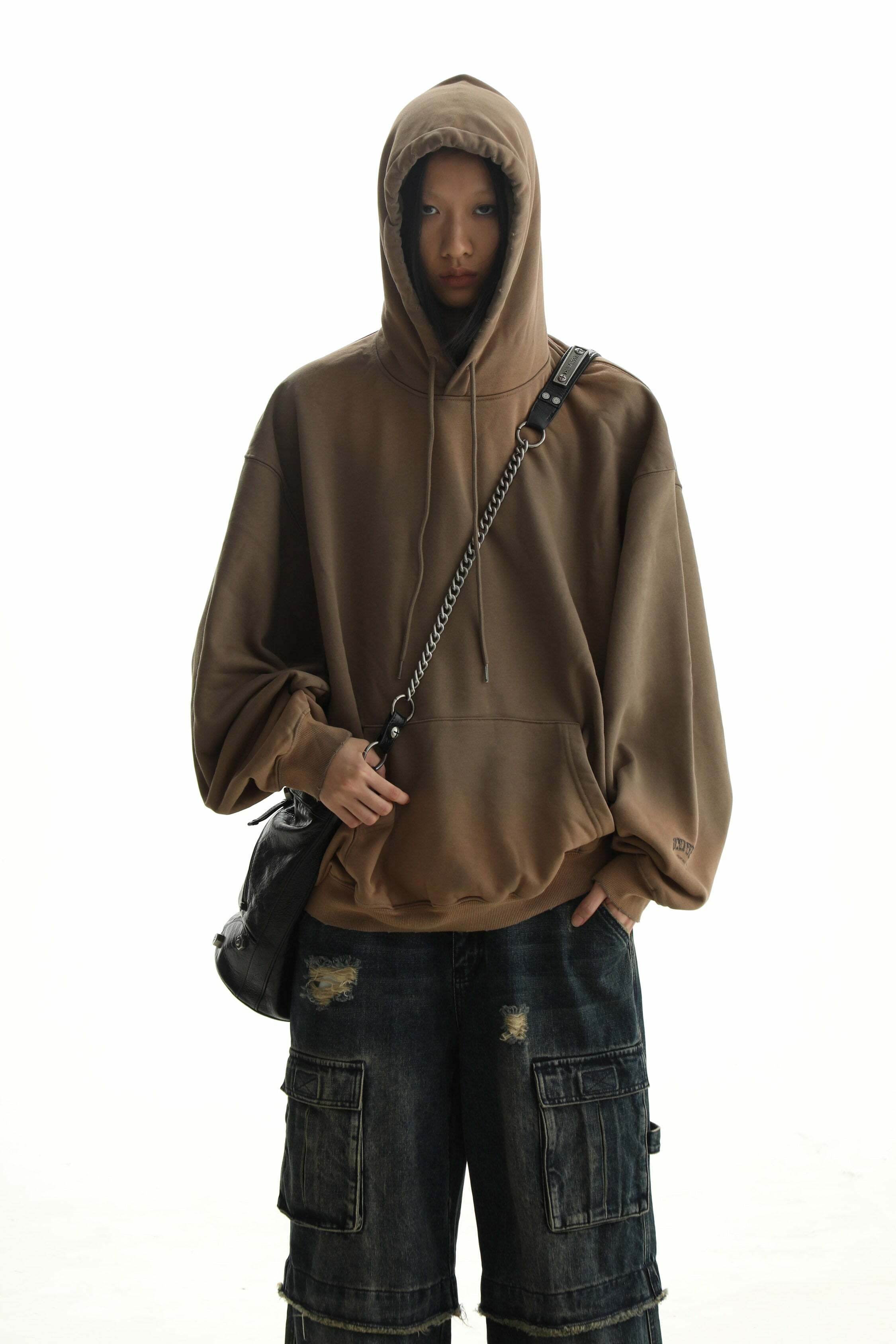 MASONPRINCE Faded Hoodie - Y2K Grunge, 90s Retro, Summer Outfits, Pastel Goth, Y2