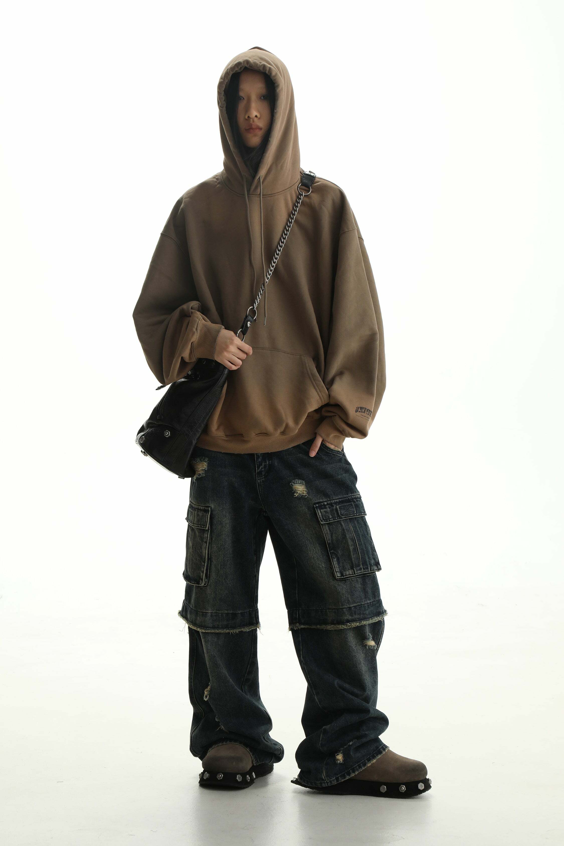 MASONPRINCE Faded Hoodie - Y2K Grunge, 90s Retro, Summer Outfits, Pastel Goth, Y2