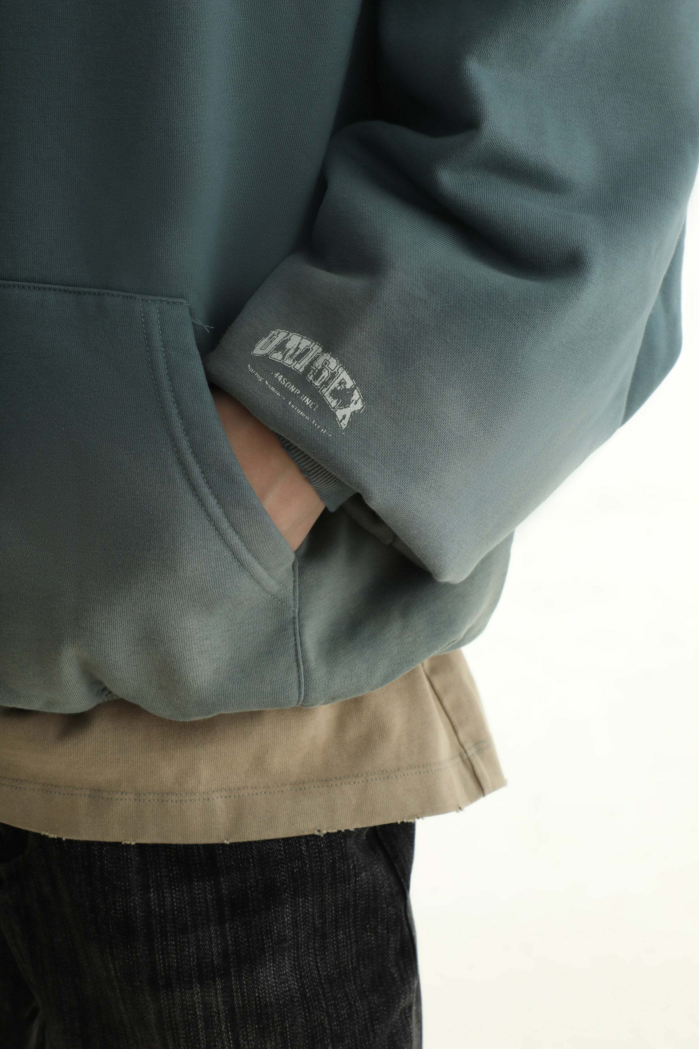 MASONPRINCE Faded Hoodie - Y2K Grunge, 90s Retro, Summer Outfits, Pastel Goth, Y2