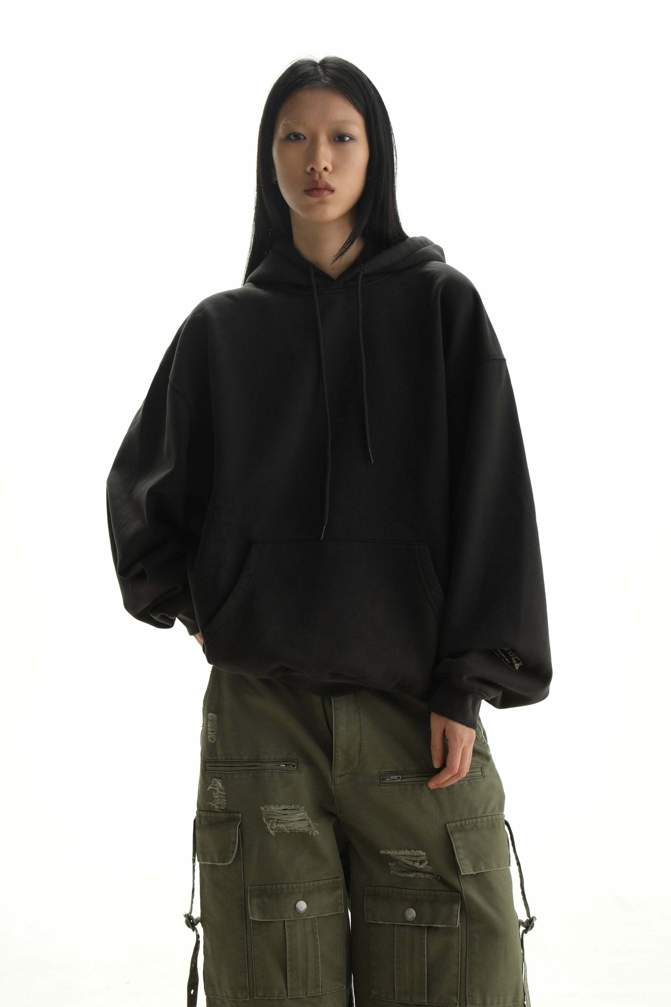 MASONPRINCE Faded Hoodie - Y2K Grunge, 90s Retro, Summer Outfits, Pastel Goth, Y2