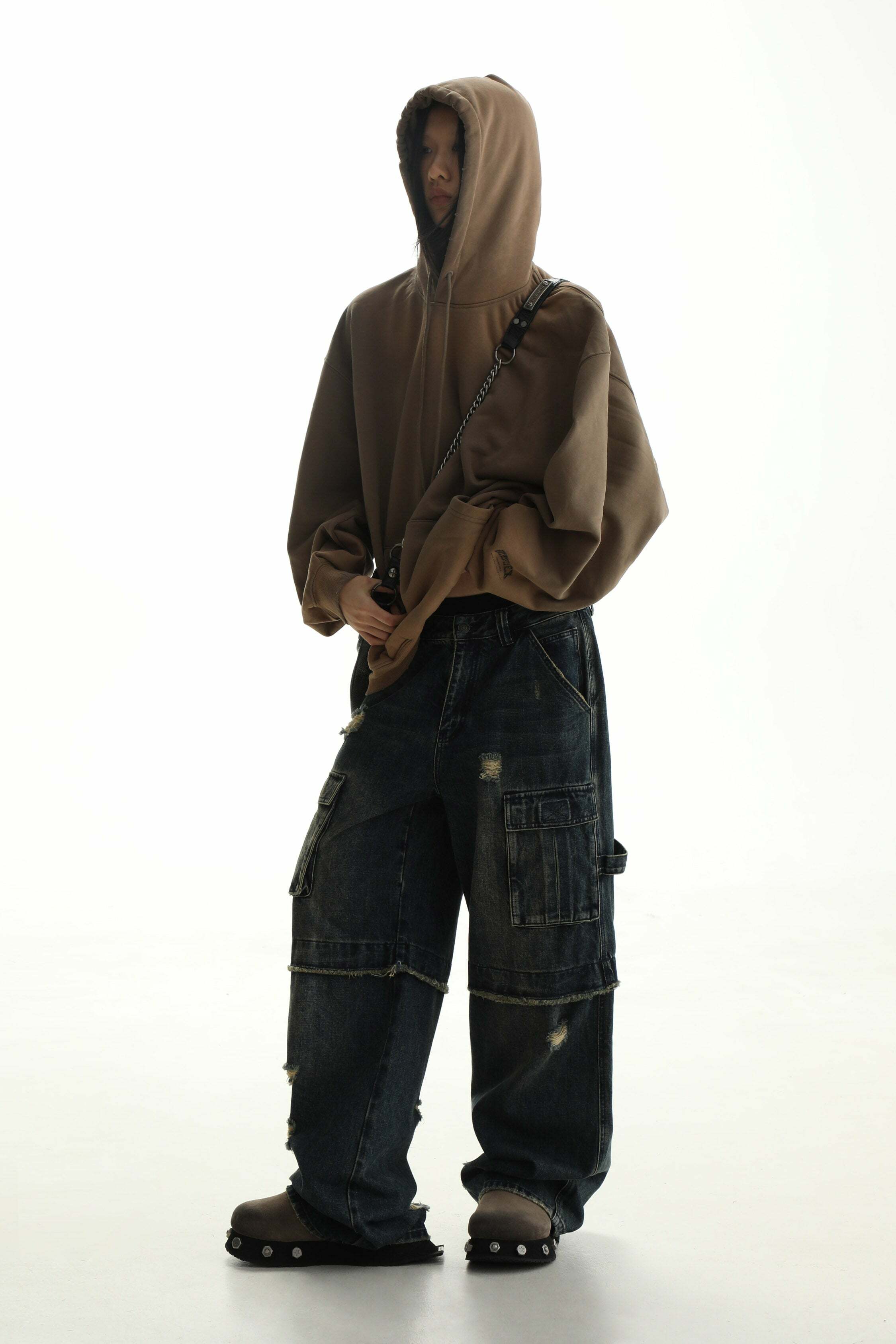 MASONPRINCE Faded Hoodie - Y2K Grunge, 90s Retro, Summer Outfits, Pastel Goth, Y2