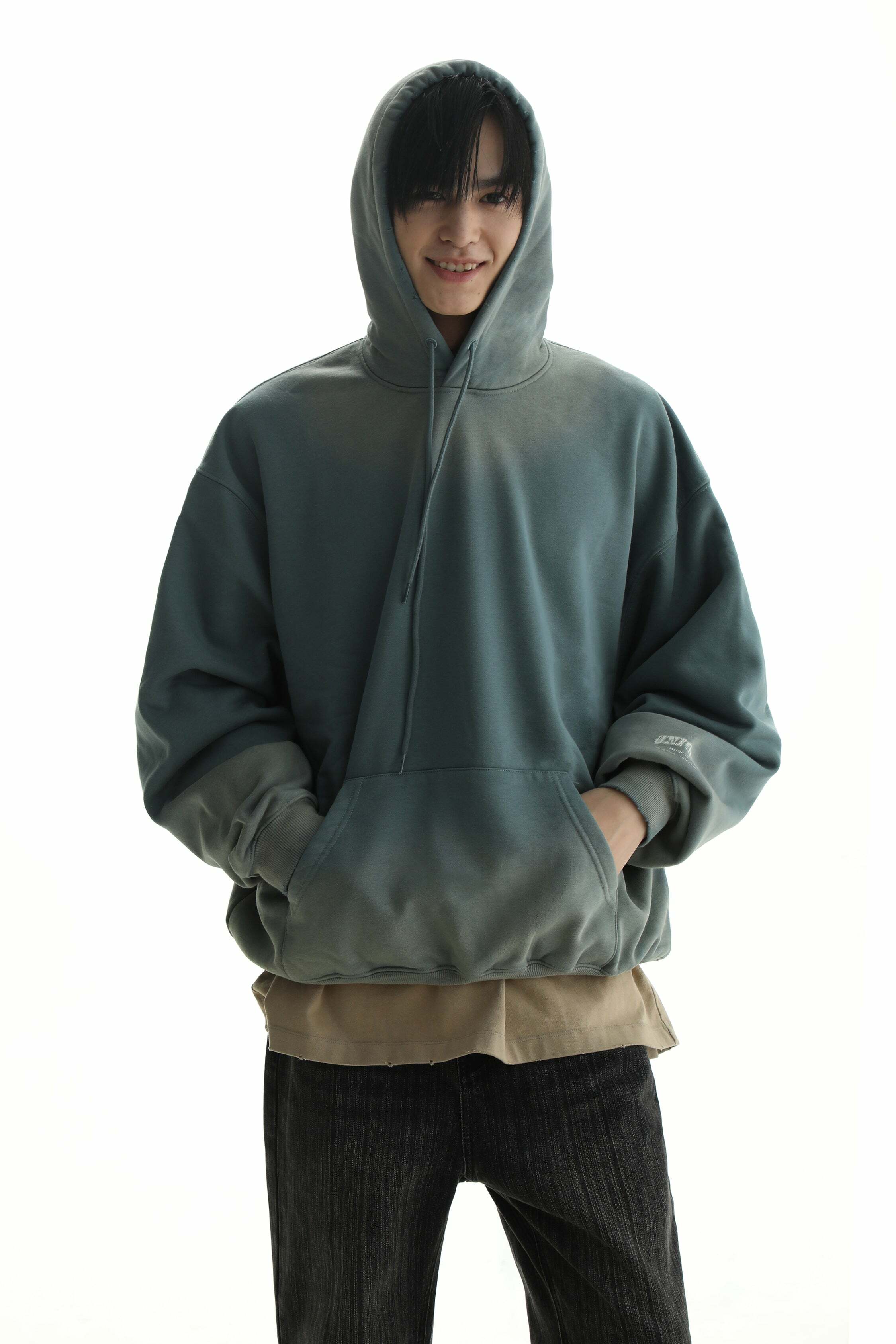 MASONPRINCE Faded Hoodie - Y2K Grunge, 90s Retro, Summer Outfits, Pastel Goth, Y2