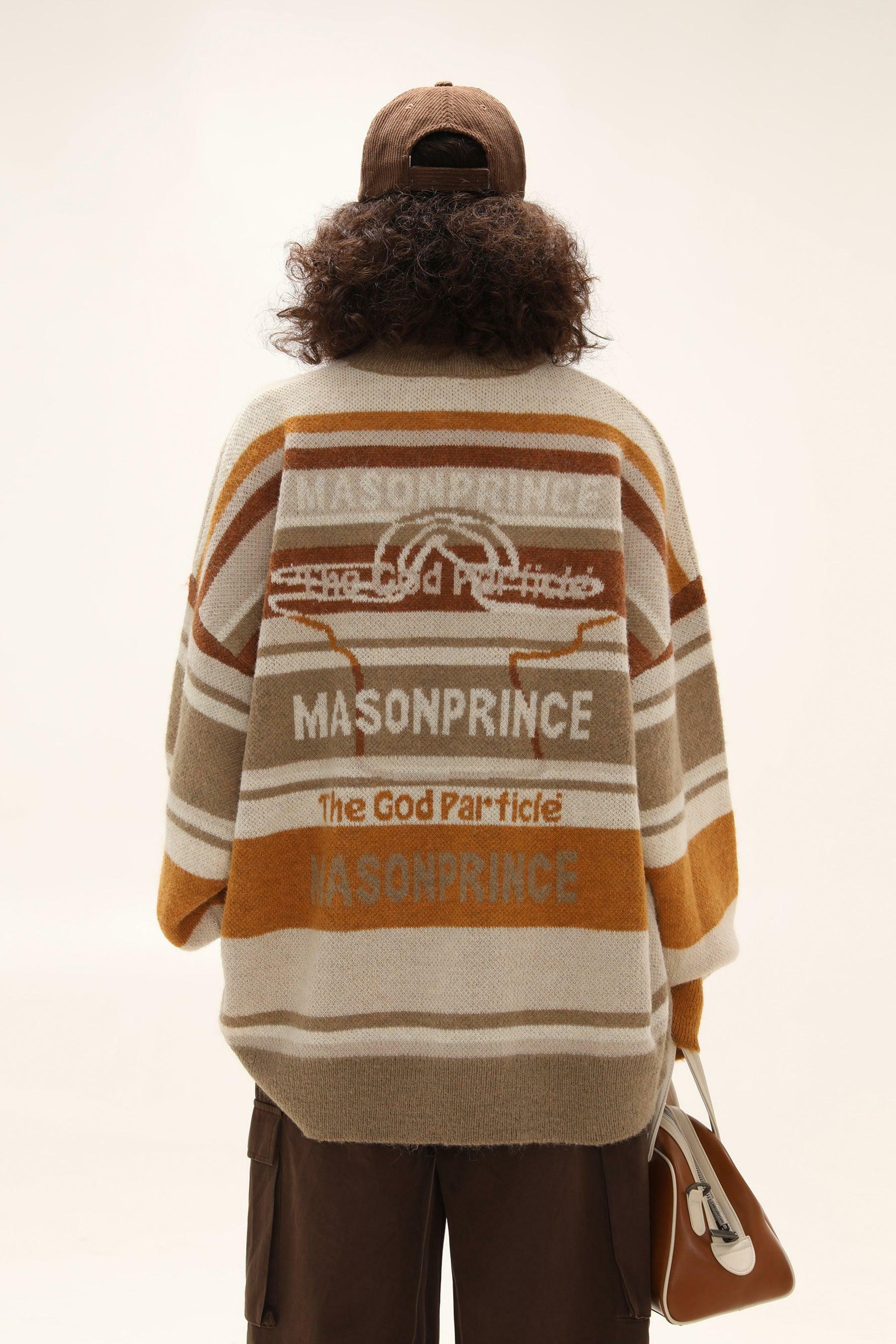 MASONPRINCE Multi-Color Alpaca Knit Sweater - Y2K Grunge, 90s Retro, Pastel Goth Fashion