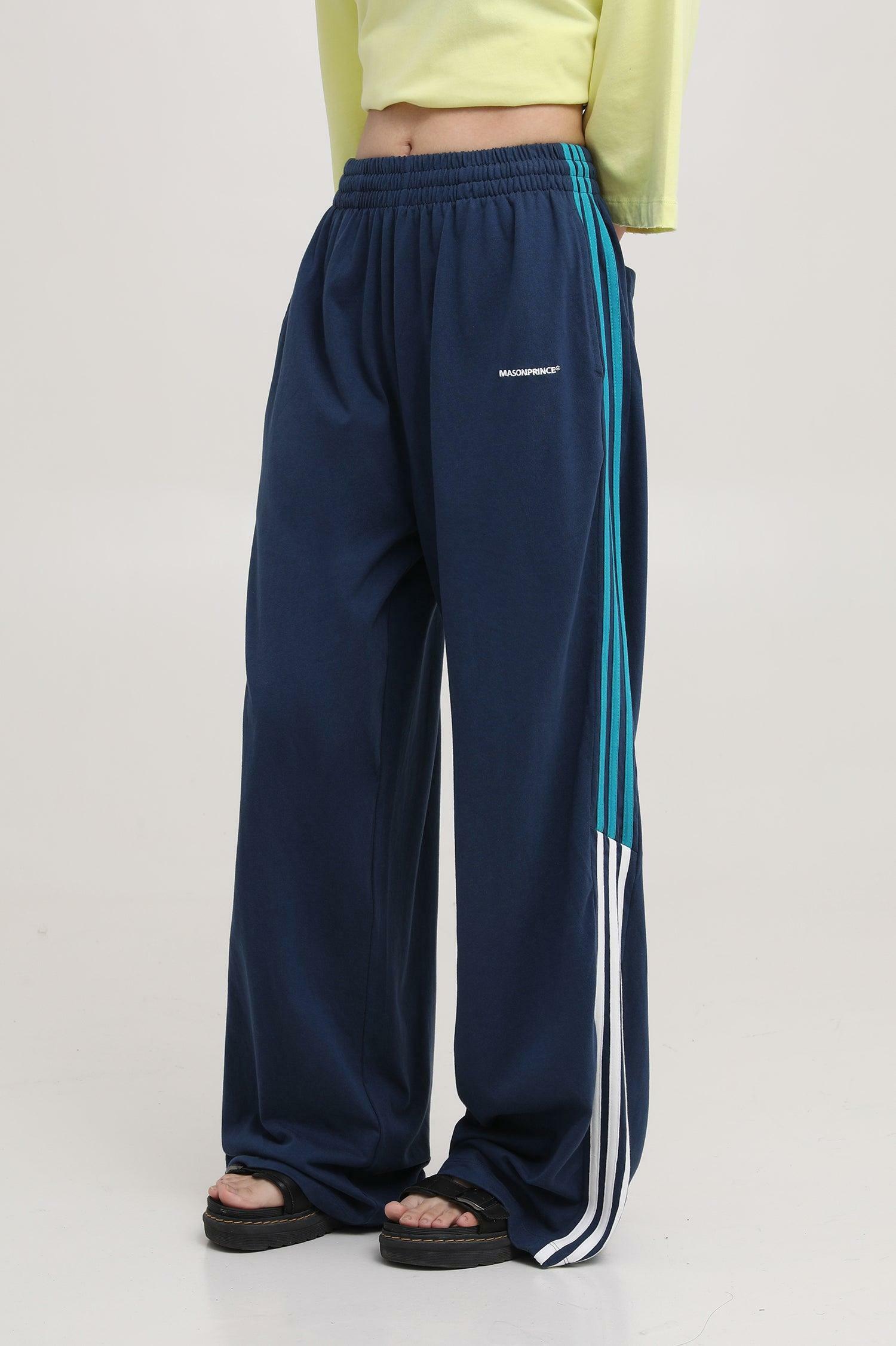 MASONPRINCE Y2K Baggy Trainer Pants - 90s Grunge, Retro Hip Hop, Summer Y2K Outfits