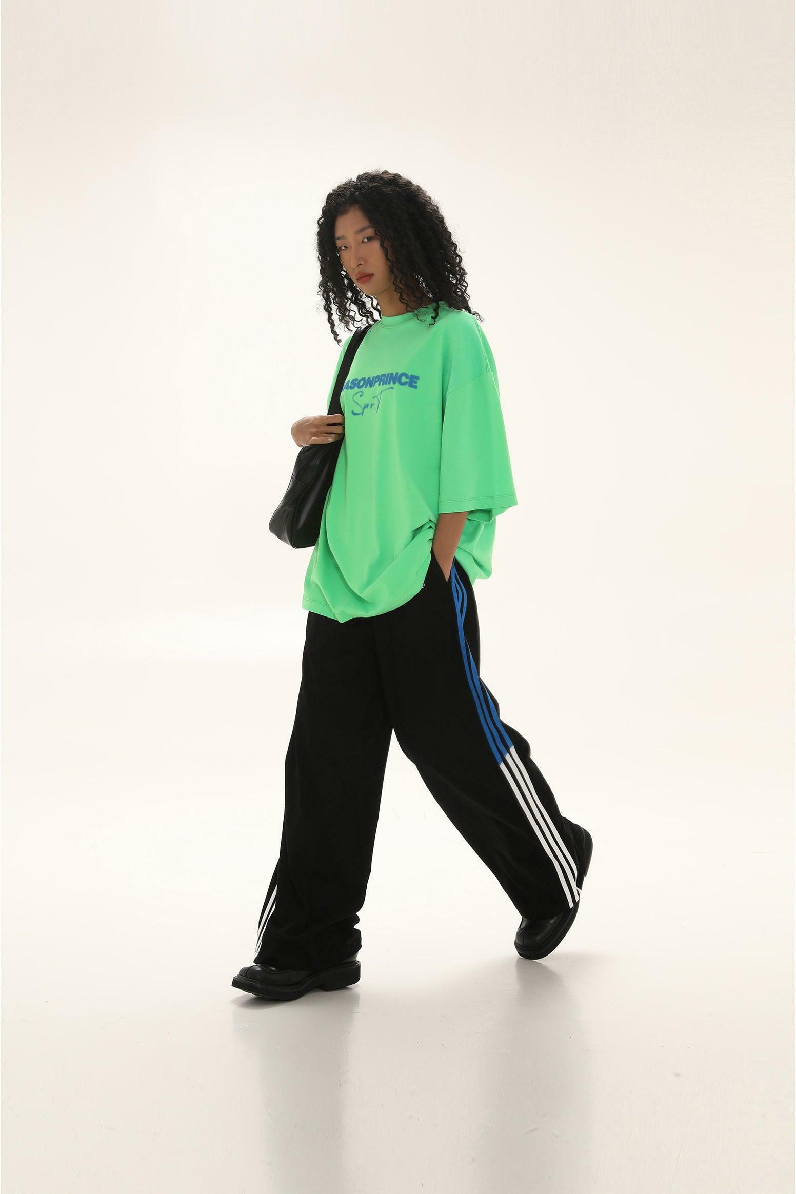 MASONPRINCE Y2K Baggy Trainer Pants - 90s Grunge, Retro Hip Hop, Summer Y2K Outfits