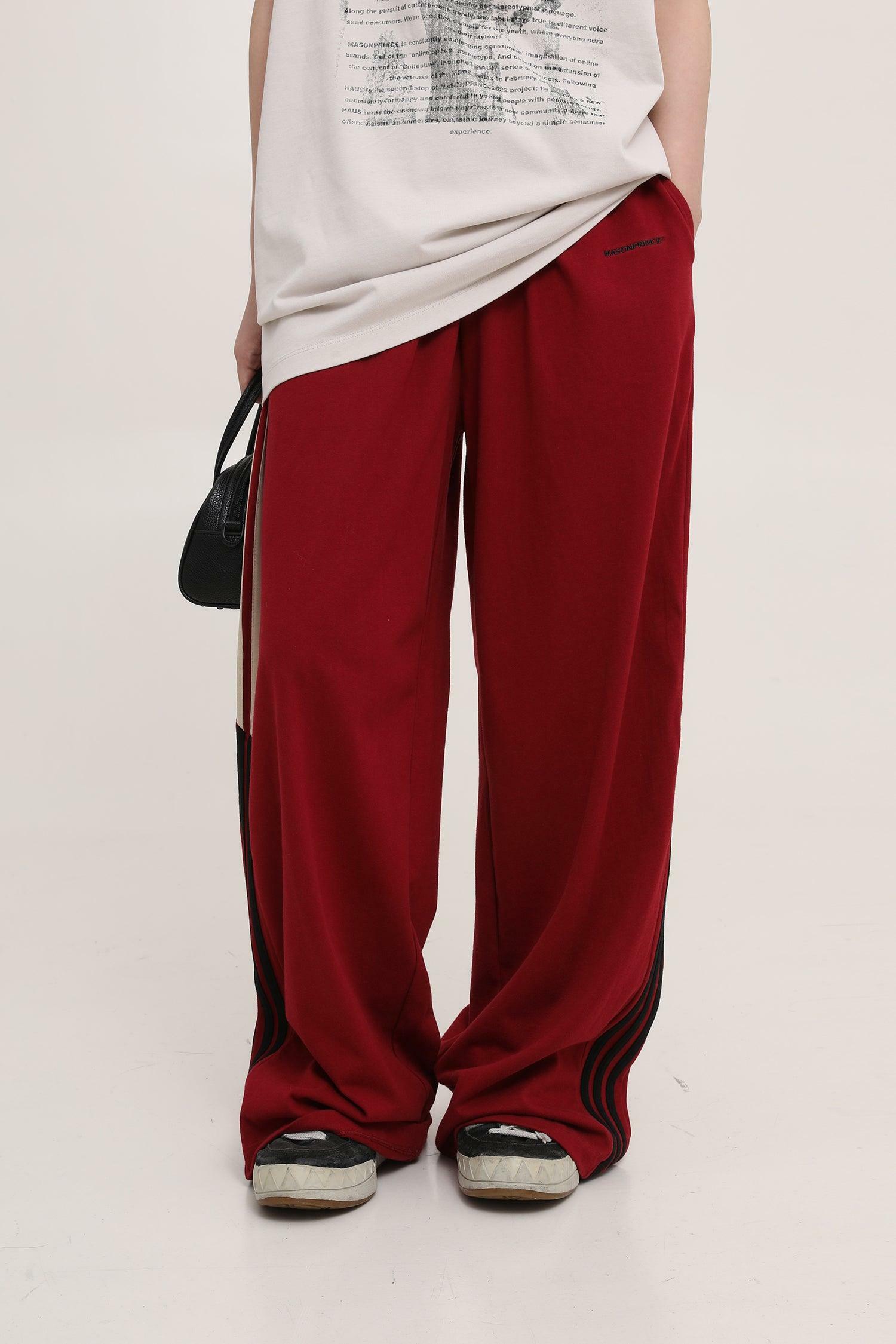 MASONPRINCE Y2K Baggy Trainer Pants - 90s Grunge, Retro Hip Hop, Summer Y2K Outfits