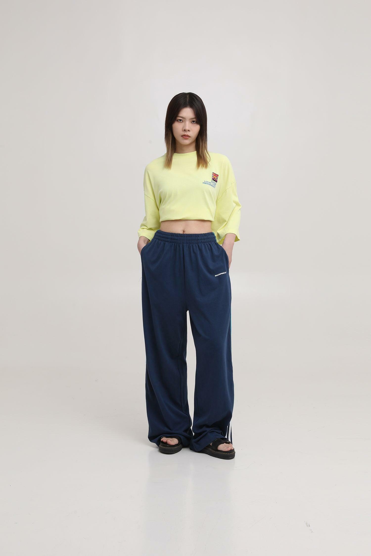 MASONPRINCE Y2K Baggy Trainer Pants - 90s Grunge, Retro Hip Hop, Summer Y2K Outfits