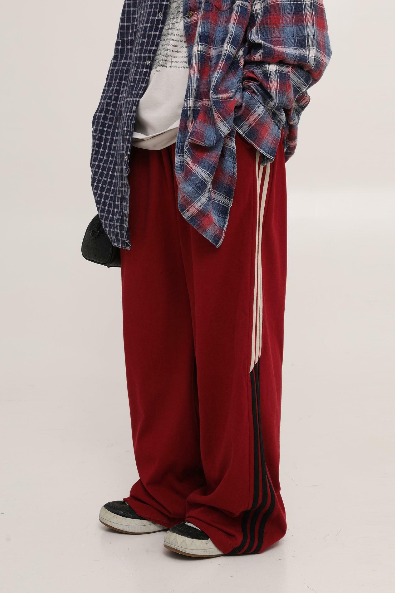 MASONPRINCE Y2K Baggy Trainer Pants - 90s Grunge, Retro Hip Hop, Summer Y2K Outfits