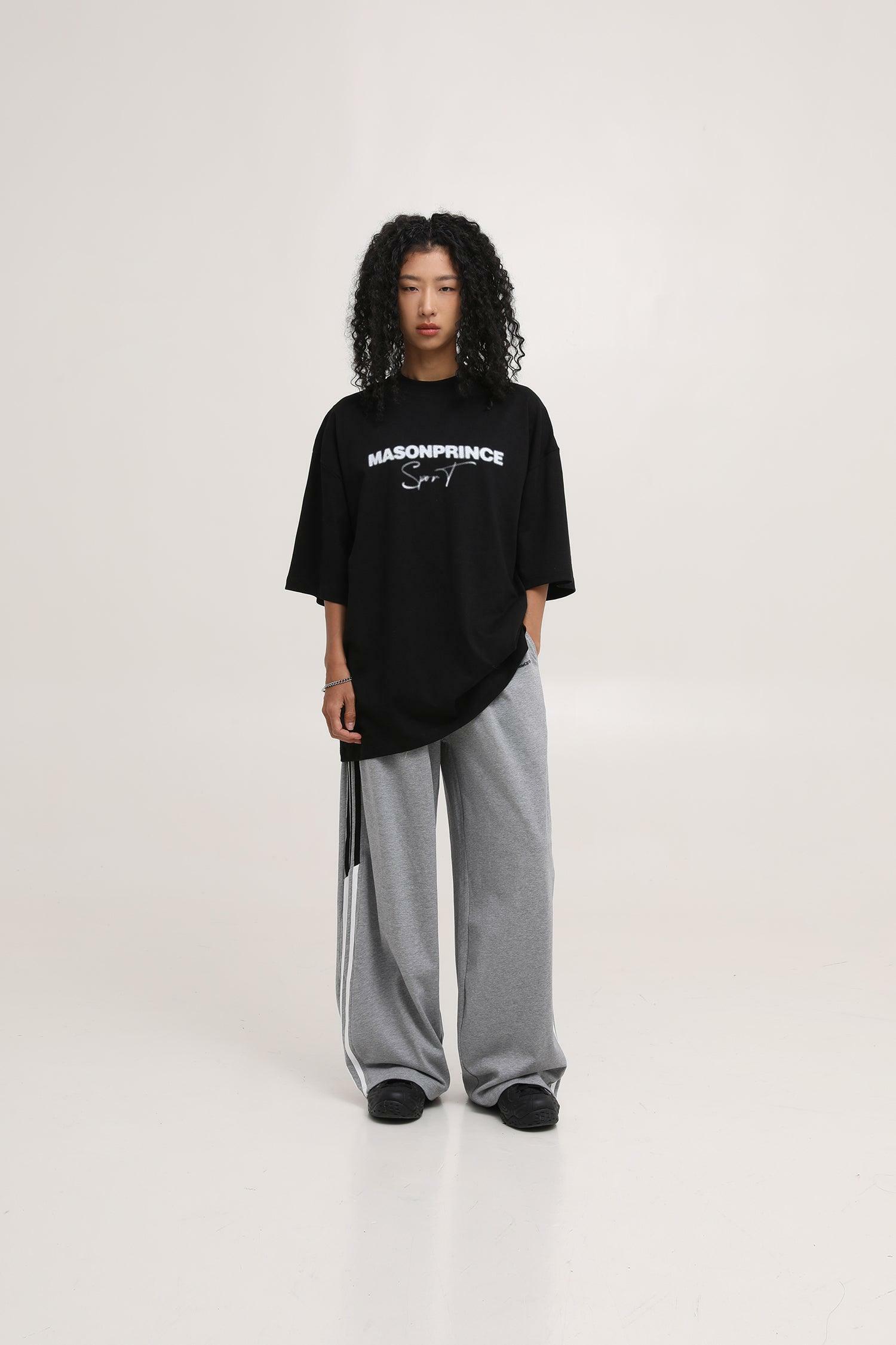 MASONPRINCE Y2K Baggy Trainer Pants - 90s Grunge, Retro Hip Hop, Summer Y2K Outfits