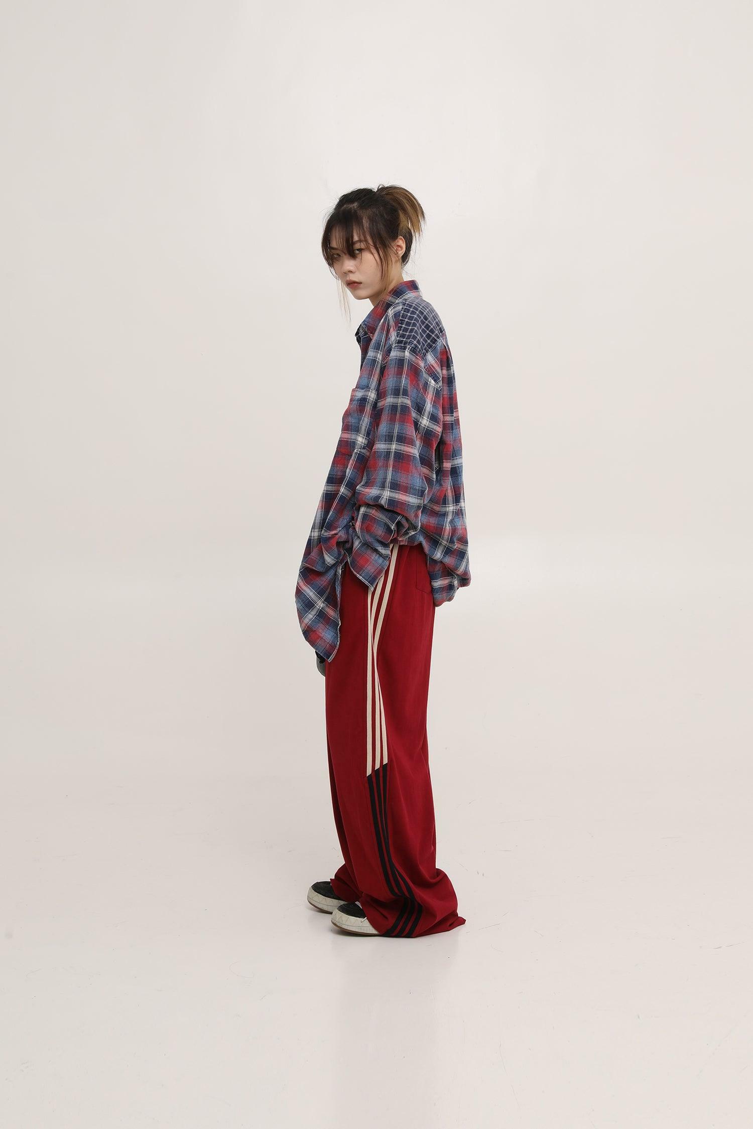 MASONPRINCE Y2K Baggy Trainer Pants - 90s Grunge, Retro Hip Hop, Summer Y2K Outfits