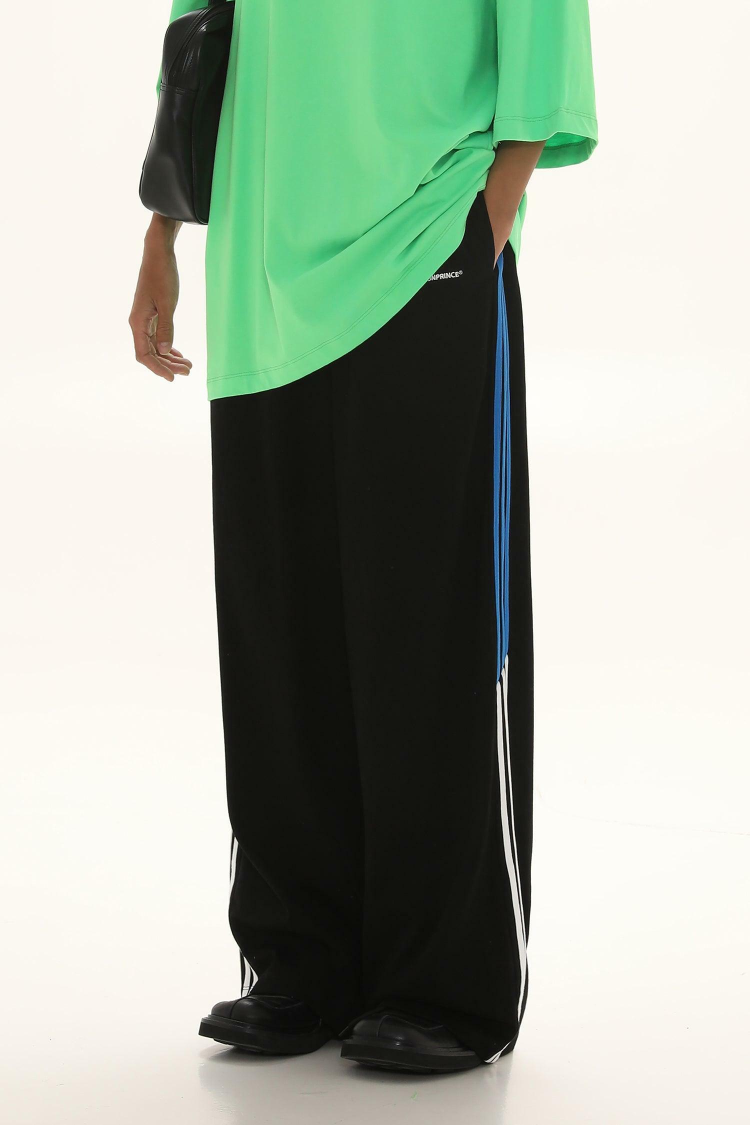 MASONPRINCE Y2K Baggy Trainer Pants - 90s Grunge, Retro Hip Hop, Summer Y2K Outfits