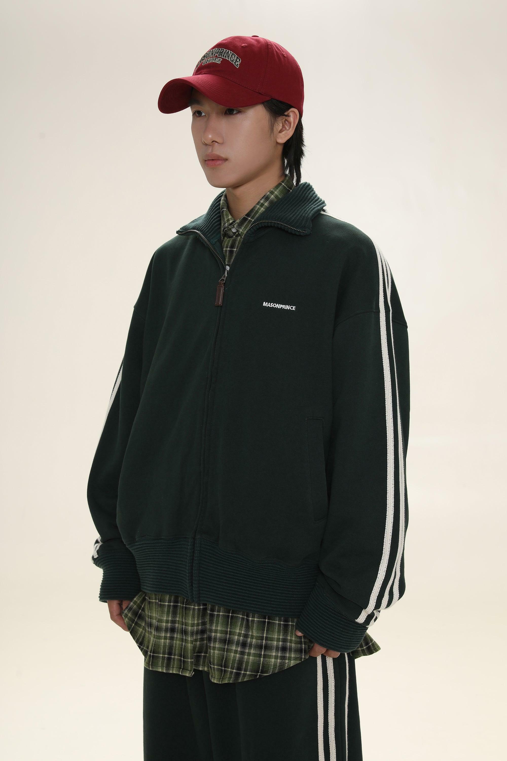 MASONPRINCE Y2K Grunge Track Jacket - 90s Retro Summer Outfit, Gothic Y2K Fashion