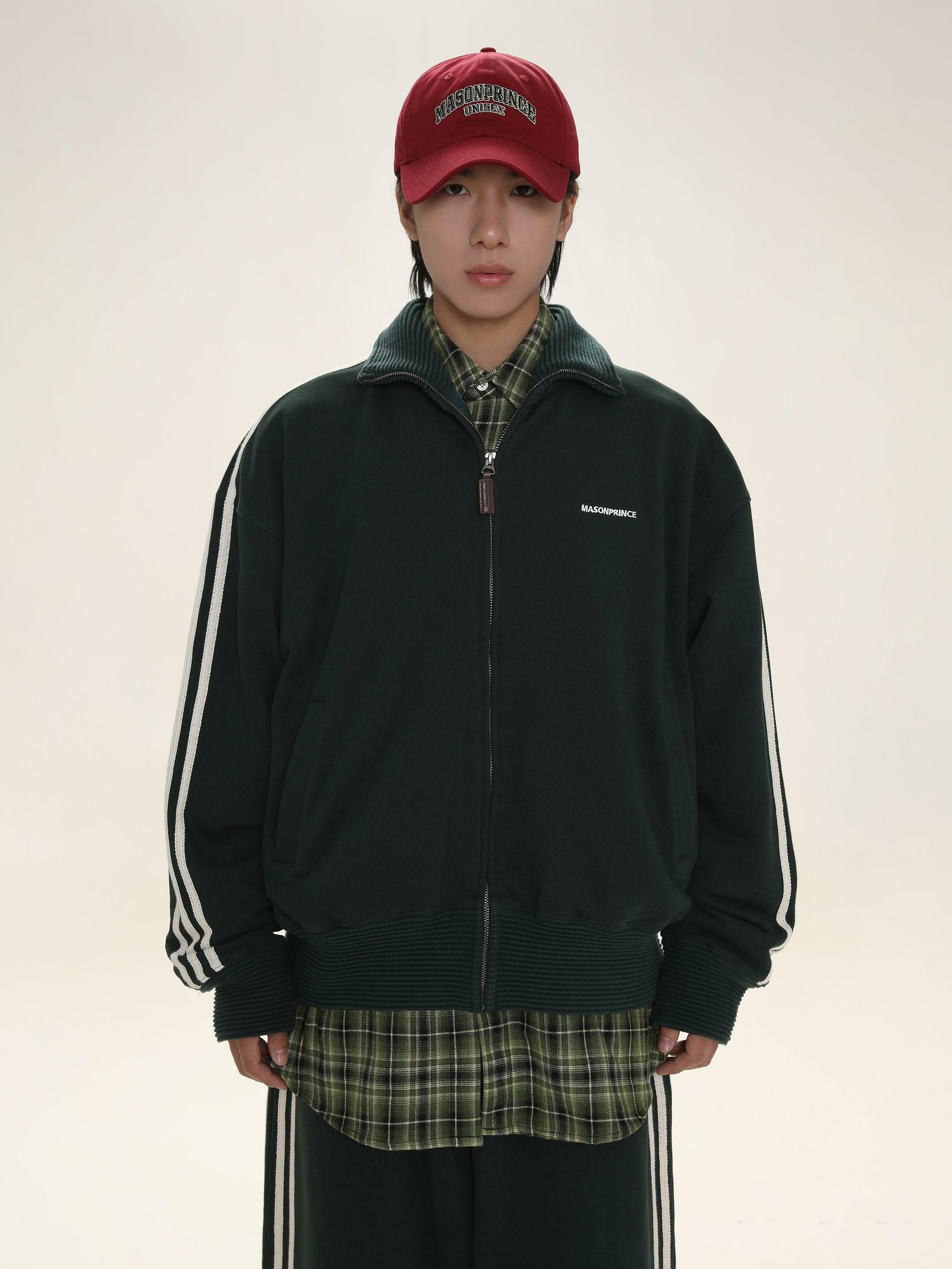 MASONPRINCE Y2K Grunge Track Jacket - 90s Retro Summer Outfit, Gothic Y2K Fashion