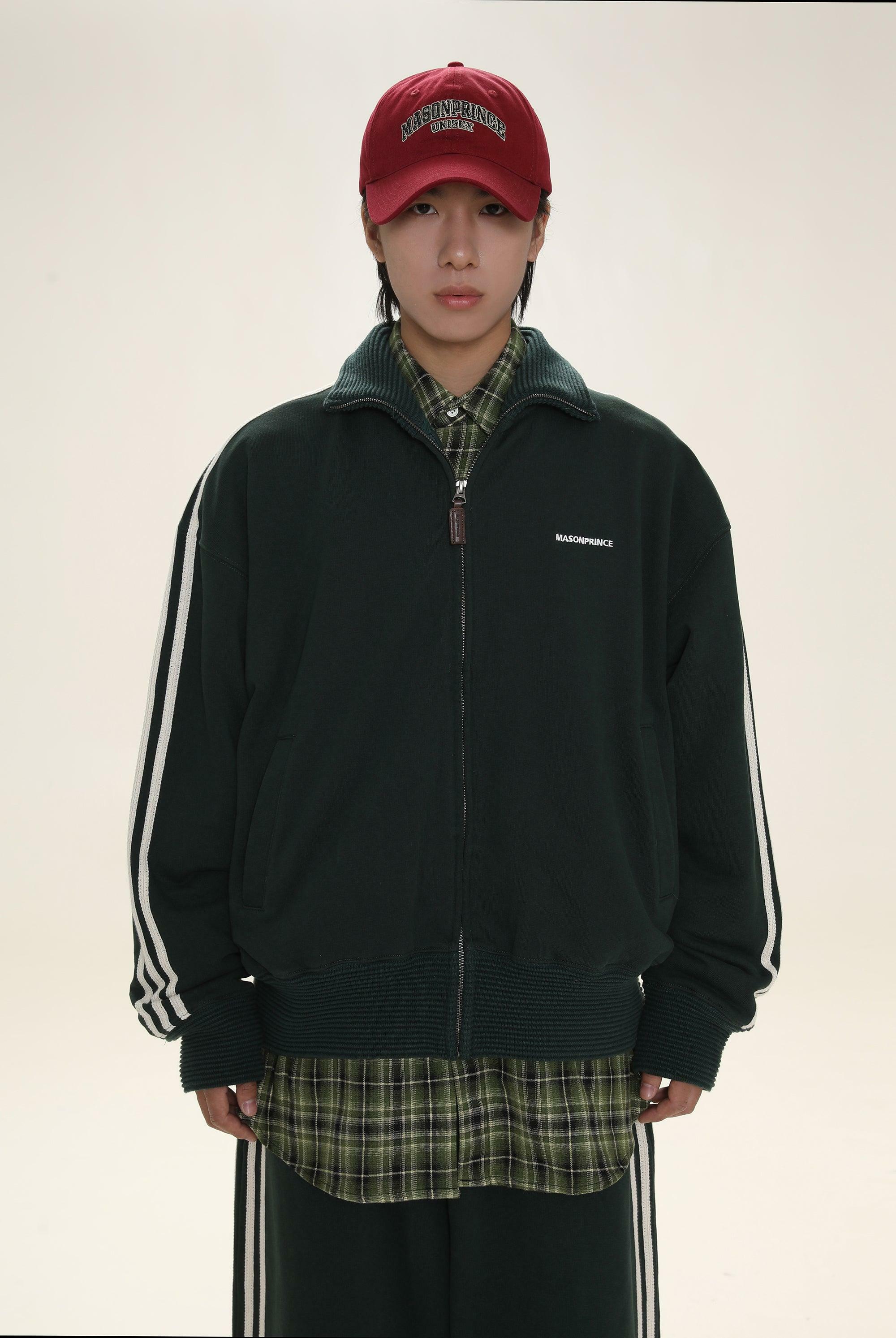 MASONPRINCE Y2K Grunge Track Jacket - 90s Retro Summer Outfit, Gothic Y2K Fashion