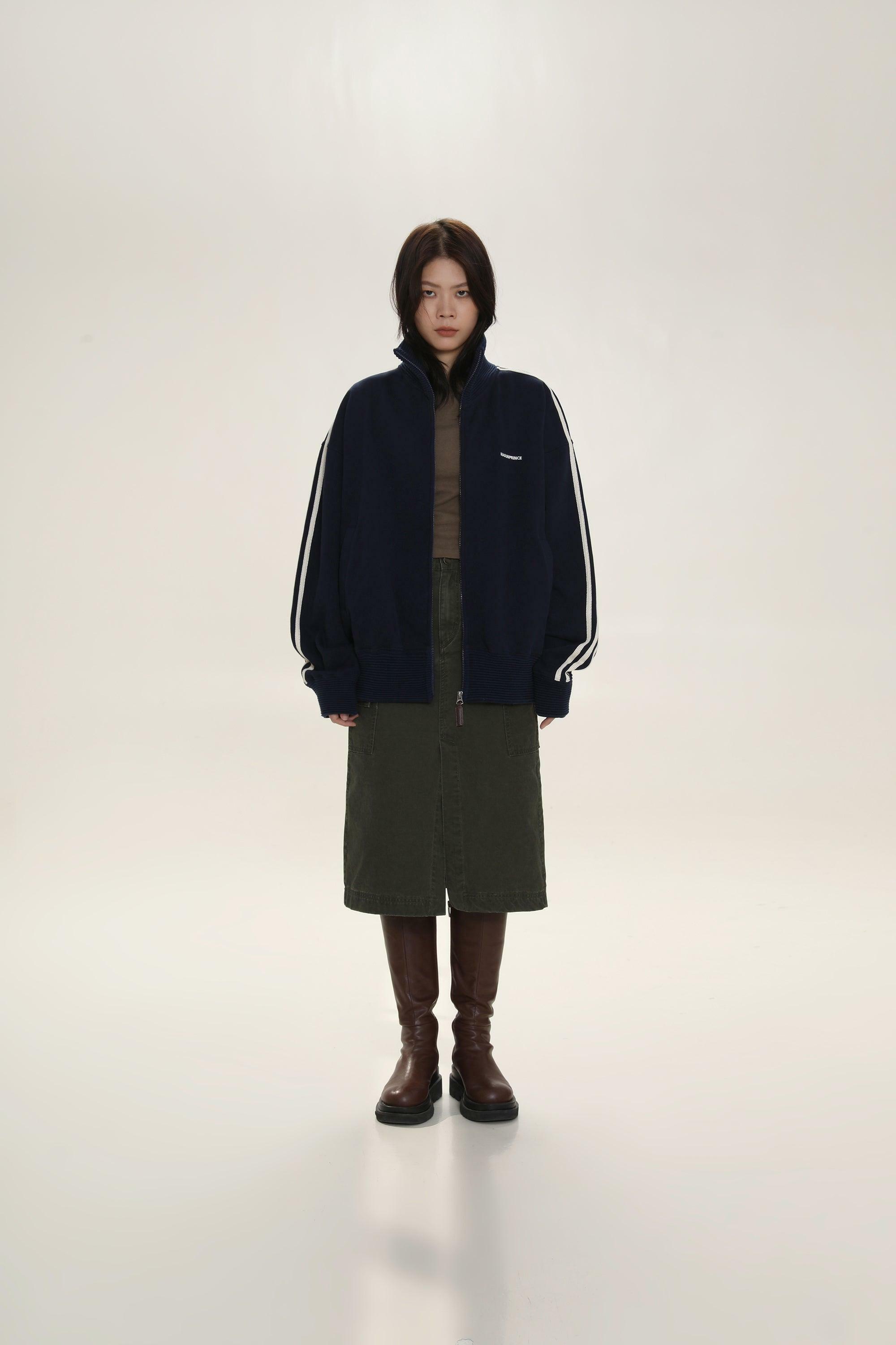 MASONPRINCE Y2K Grunge Track Jacket - 90s Retro Summer Outfit, Gothic Y2K Fashion