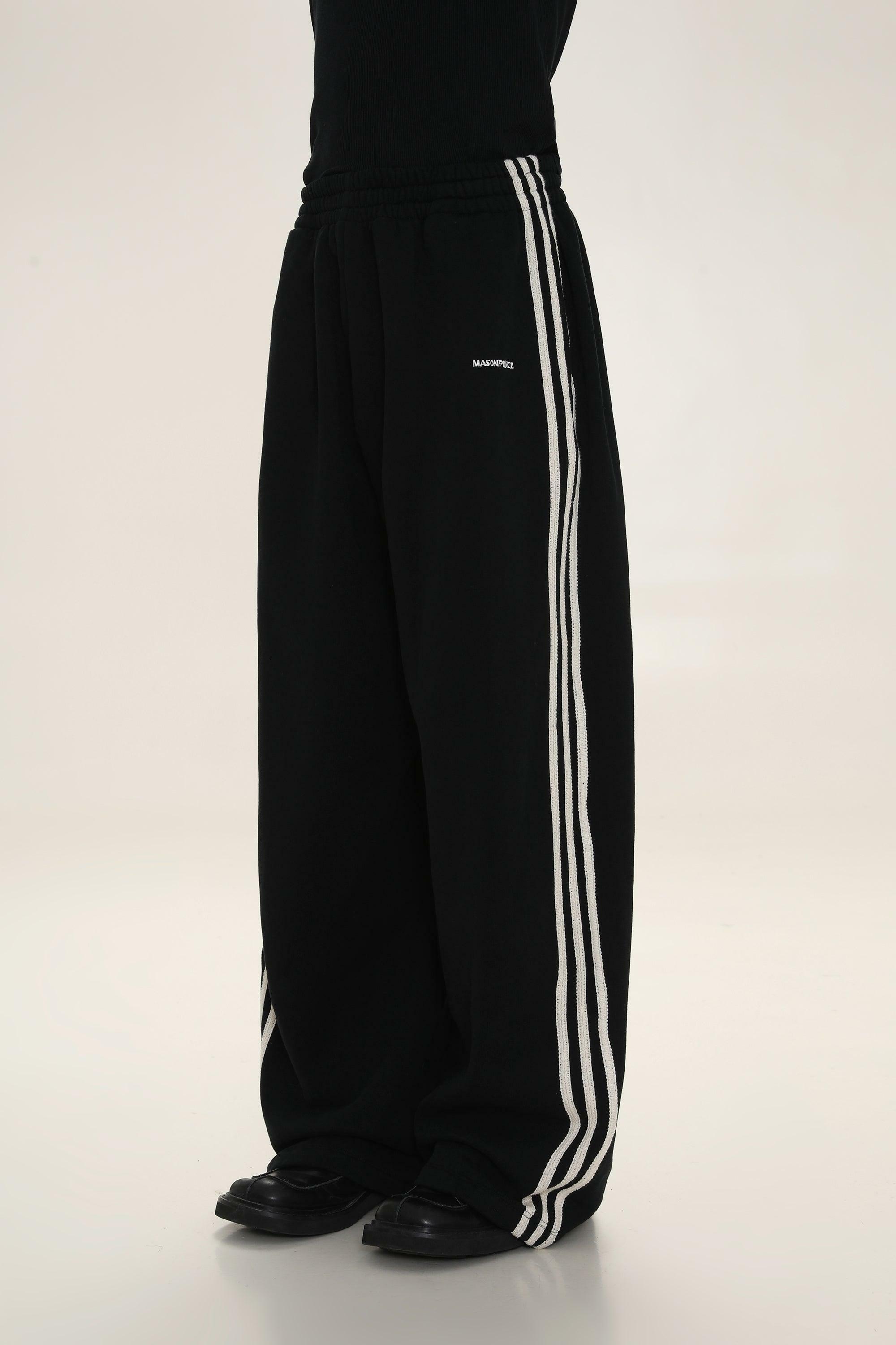 MASONPRINCE Y2K Wide Leg Track Pants - Retro 90s Grunge, Summer Outfits, Hip Hop Fashion