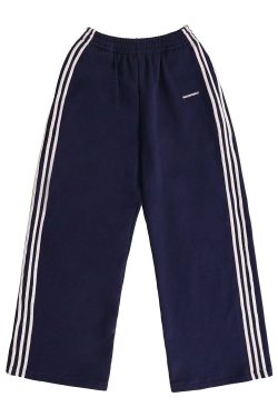 MASONPRINCE Y2K Wide Leg Track Pants - Retro 90s Grunge, Summer Outfits, Hip Hop Fashion