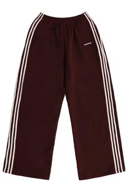 MASONPRINCE Y2K Wide Leg Track Pants - Retro 90s Grunge, Summer Outfits, Hip Hop Fashion