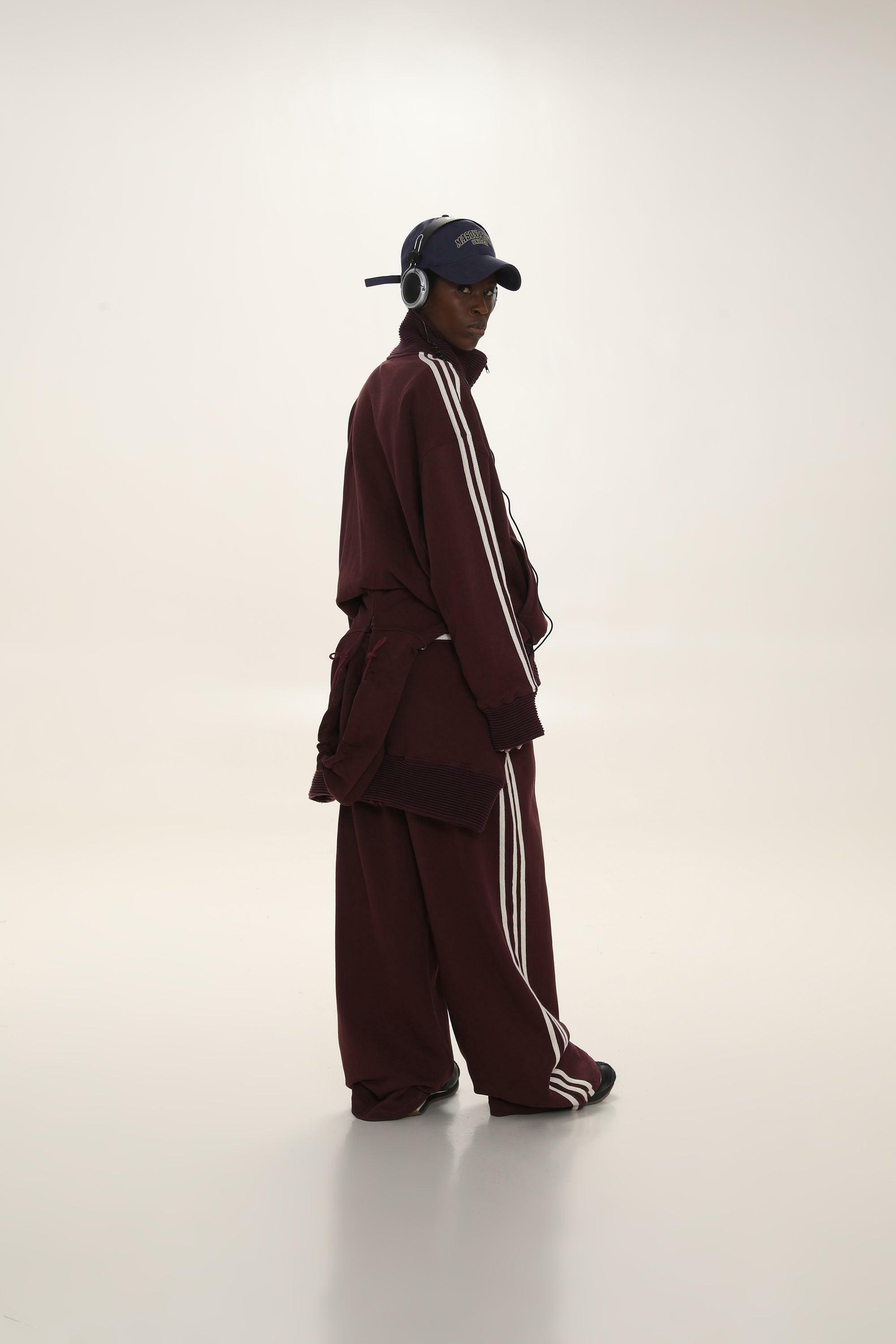 MASONPRINCE Y2K Wide Leg Track Pants - Retro 90s Grunge, Summer Outfits, Hip Hop Fashion