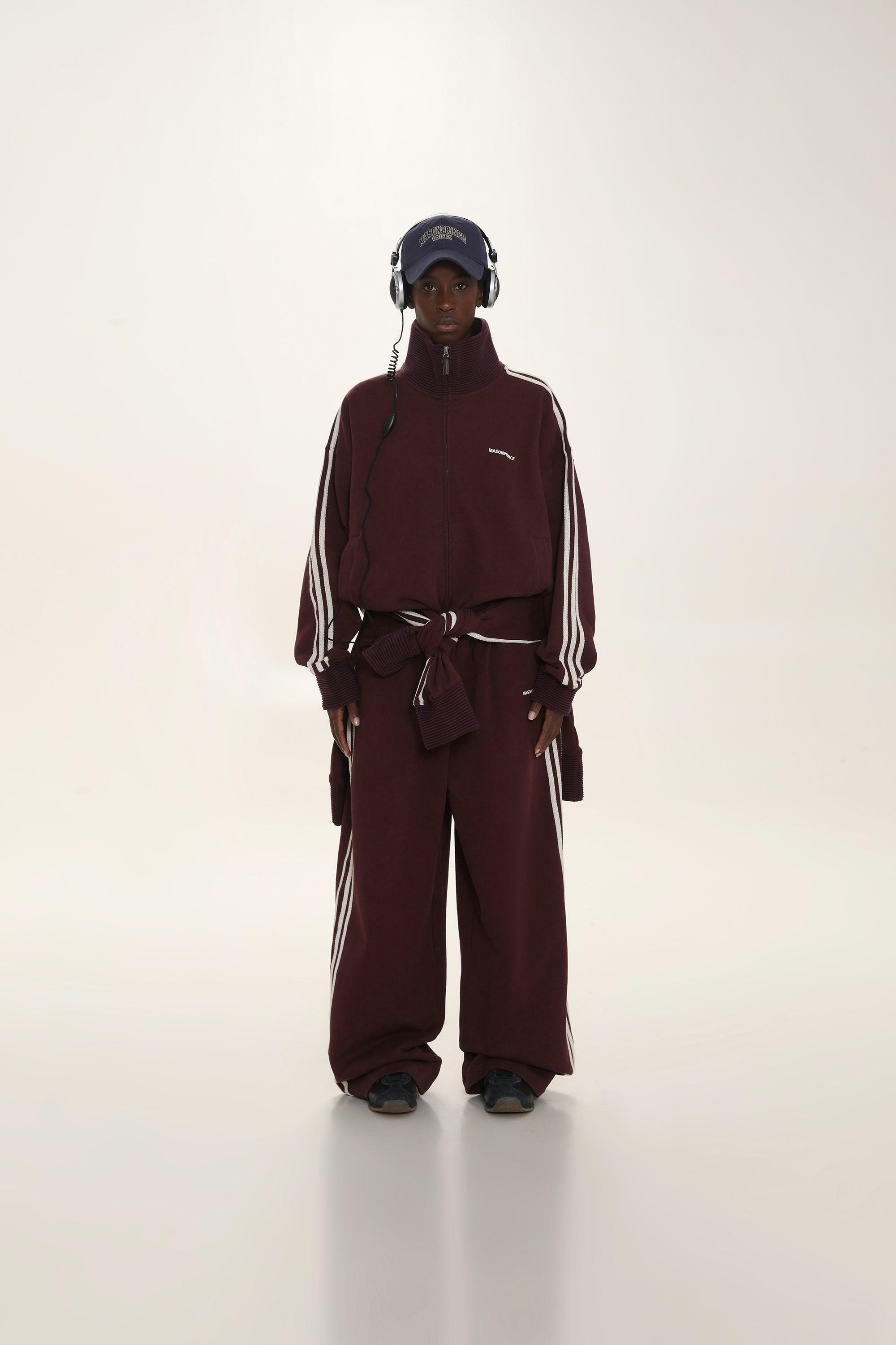 MASONPRINCE Y2K Wide Leg Track Pants - Retro 90s Grunge, Summer Outfits, Hip Hop Fashion