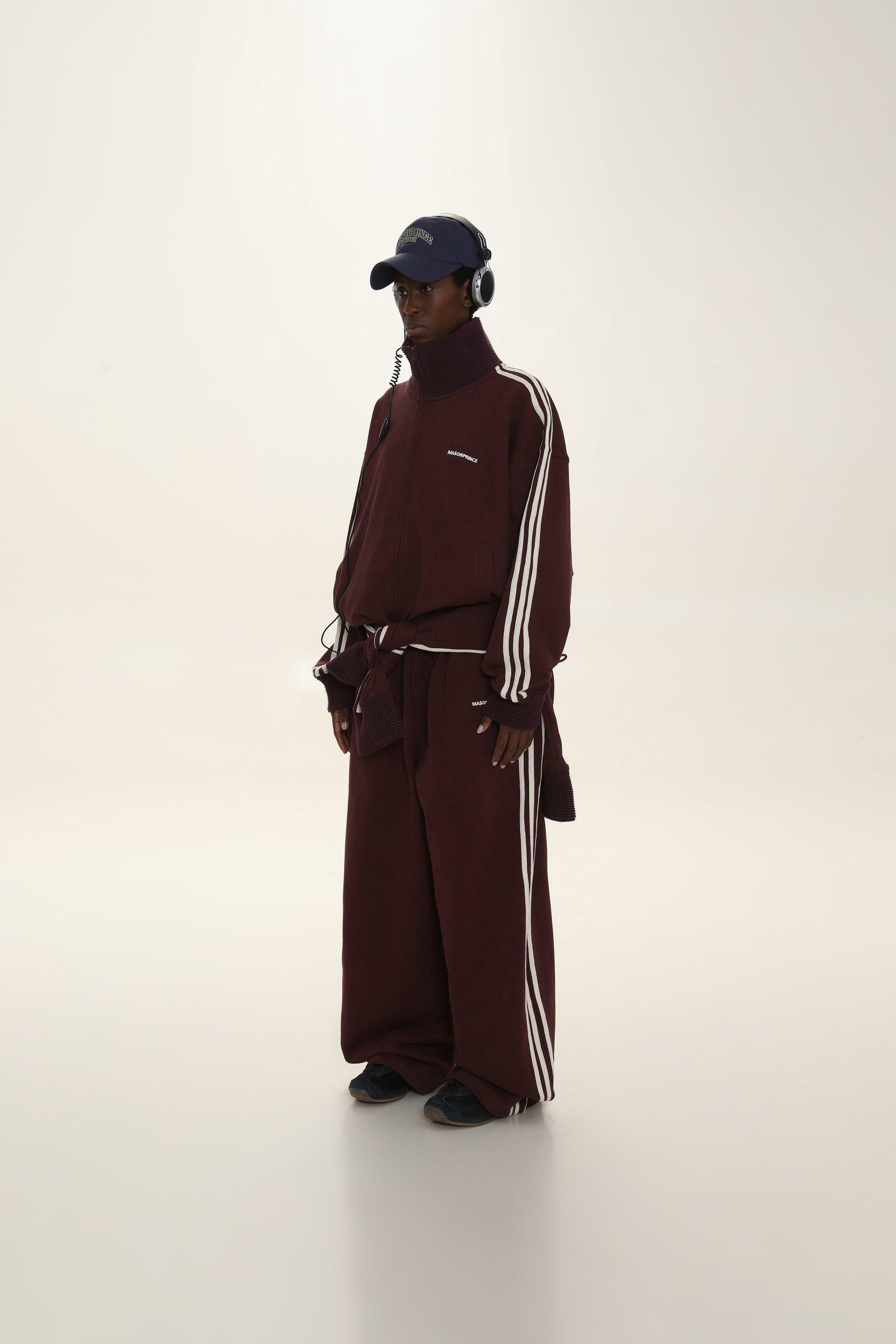 MASONPRINCE Y2K Wide Leg Track Pants - Retro 90s Grunge, Summer Outfits, Hip Hop Fashion