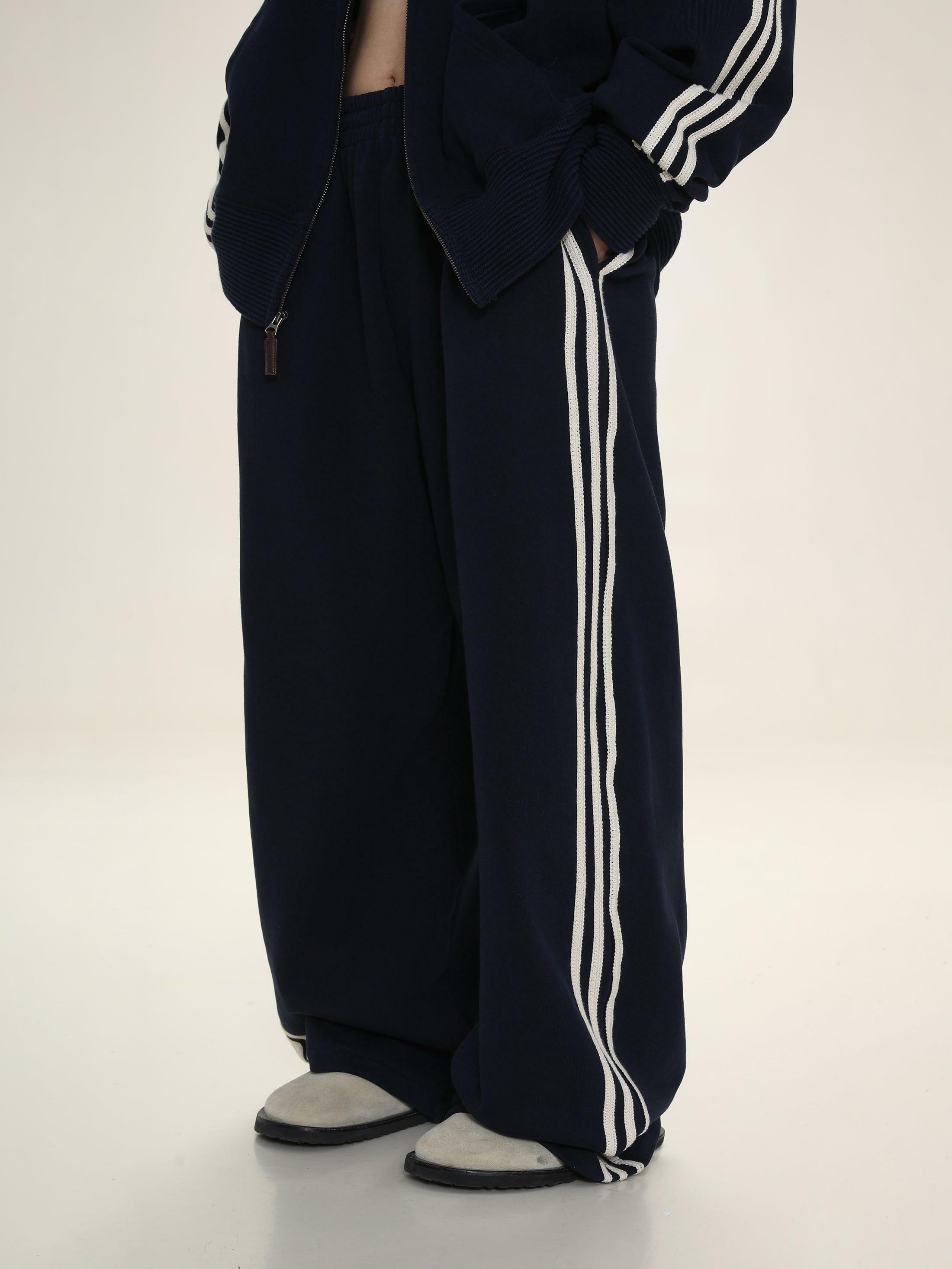 MASONPRINCE Y2K Wide Leg Track Pants - Retro 90s Grunge, Summer Outfits, Hip Hop Fashion
