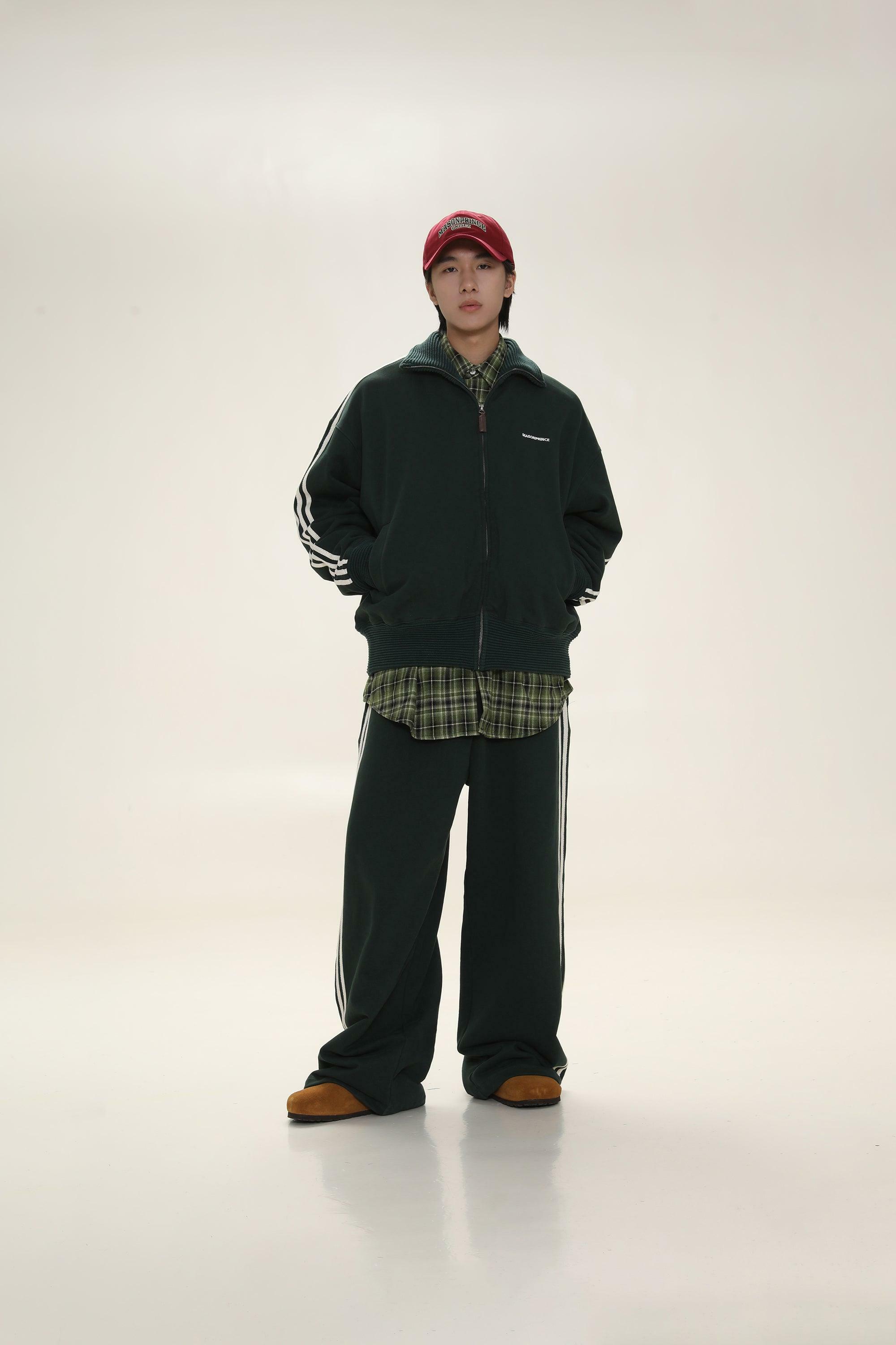 MASONPRINCE Y2K Wide Leg Track Pants - Retro 90s Grunge, Summer Outfits, Hip Hop Fashion