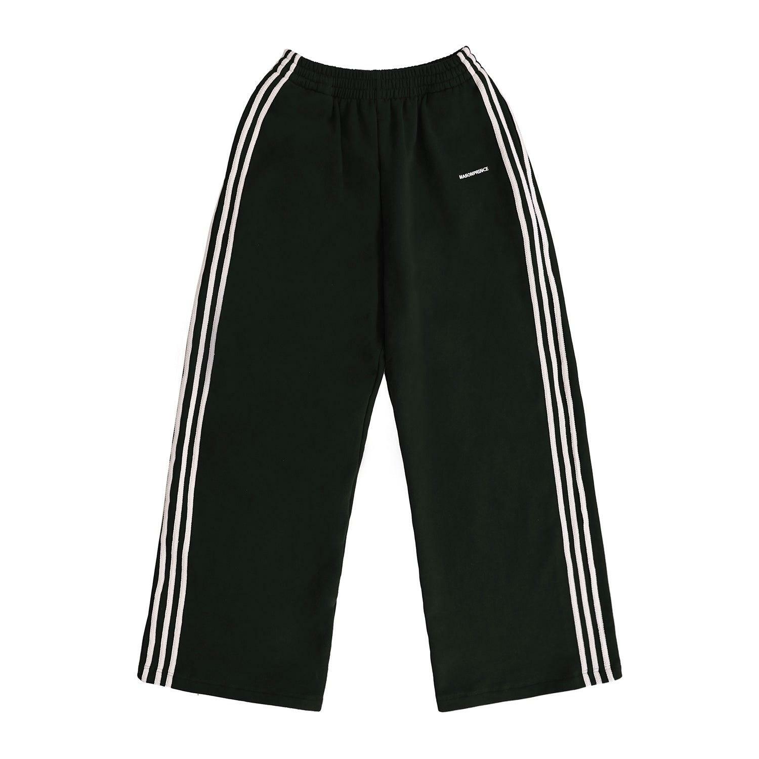 MASONPRINCE Y2K Wide Leg Track Pants - Retro 90s Grunge, Summer Outfits, Hip Hop Fashion