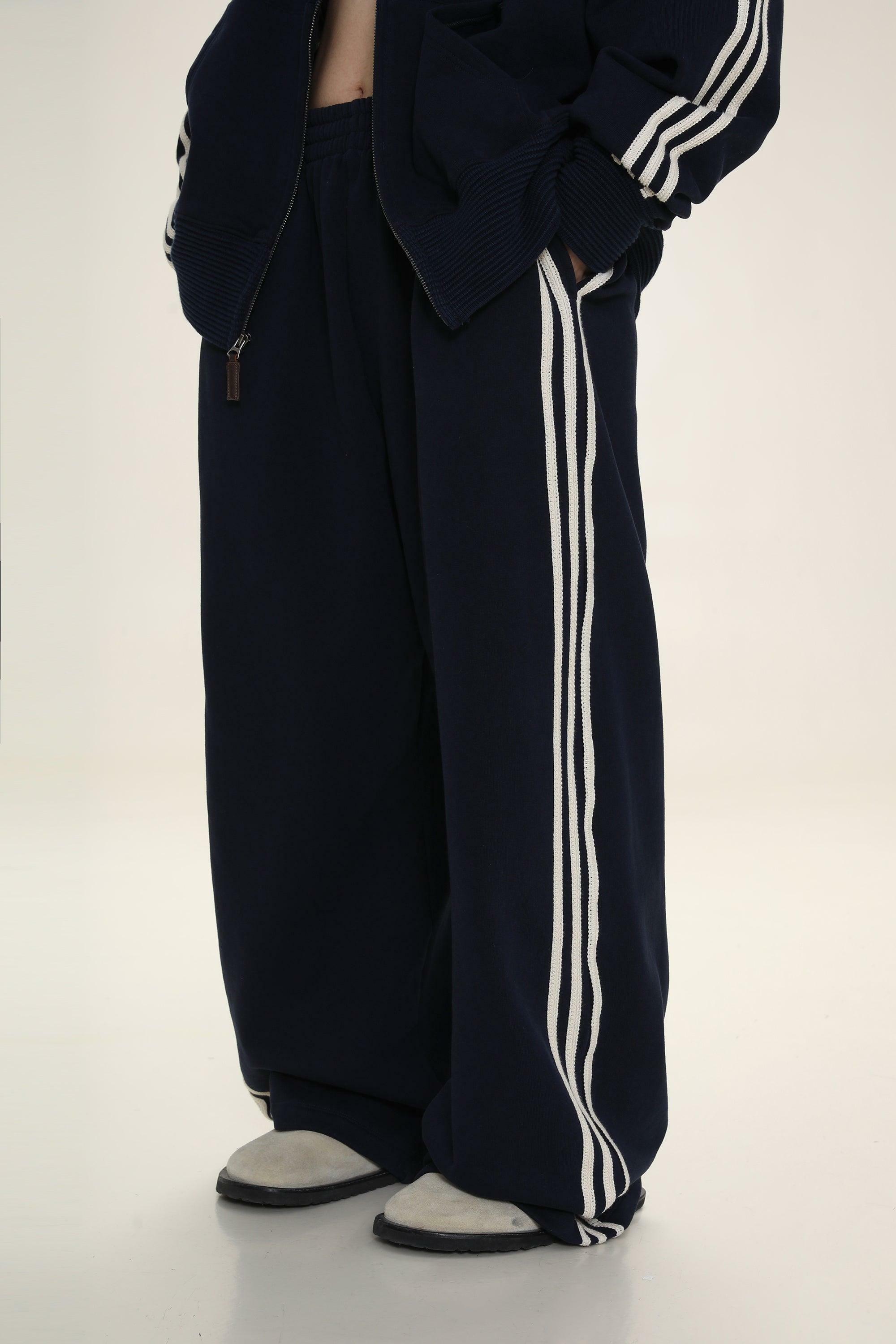 MASONPRINCE Y2K Wide Leg Track Pants - Retro 90s Grunge, Summer Outfits, Hip Hop Fashion