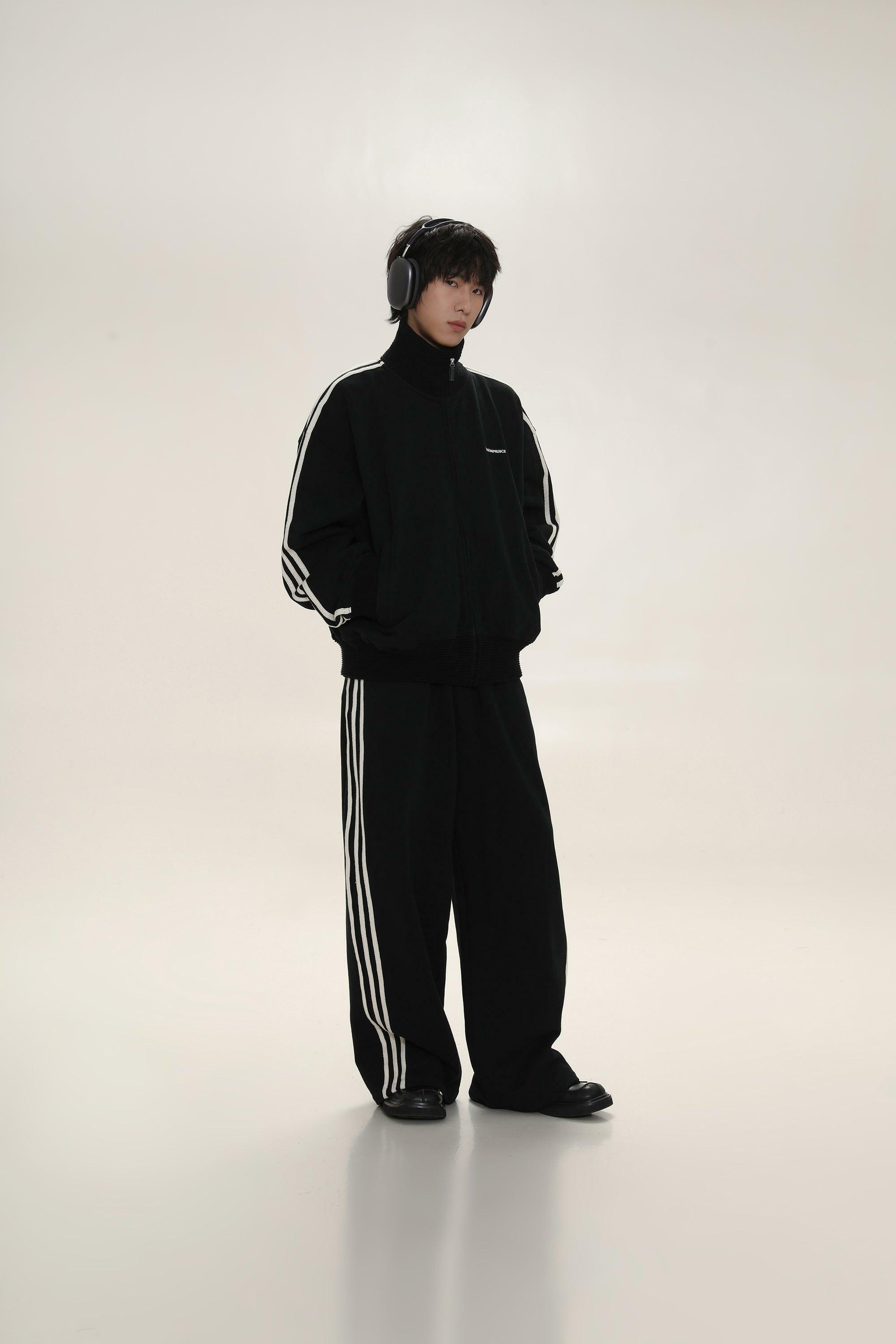 MASONPRINCE Y2K Wide Leg Track Pants - Retro 90s Grunge, Summer Outfits, Hip Hop Fashion