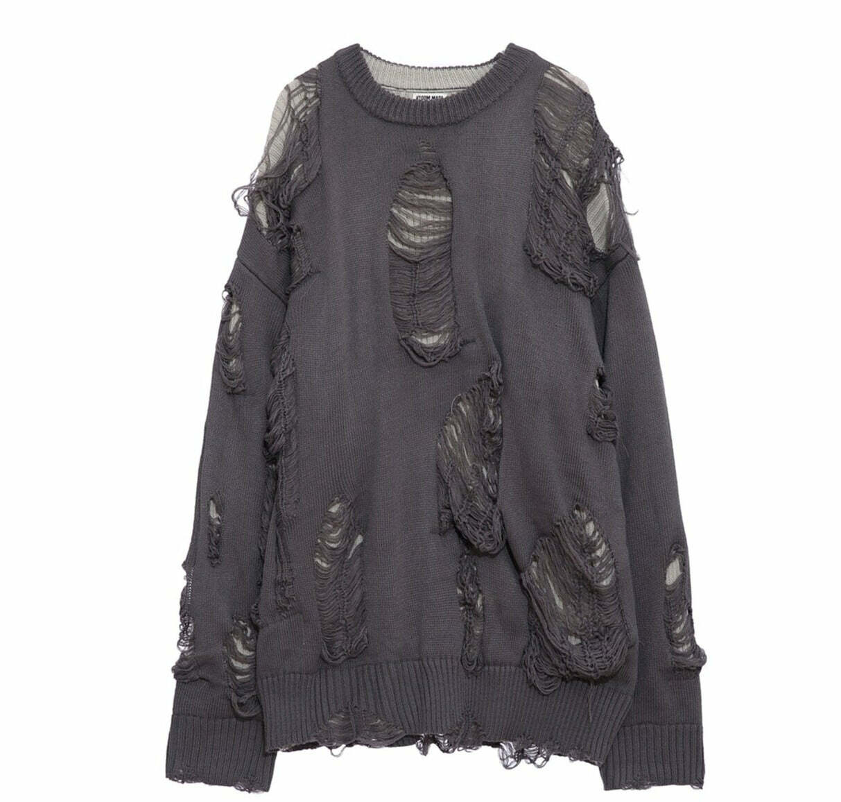 MaxDstr Ripped Grunge Sweater - Y2K Summer, 90s Fashion, Gothic Y2K, Retro Style, Y2
