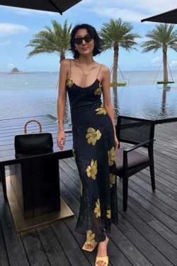 Mayra Maxi Dress - Y2K Summer Grunge Outfit, 90s Retro Style, Pastel Goth, Y2K Party Fashion
