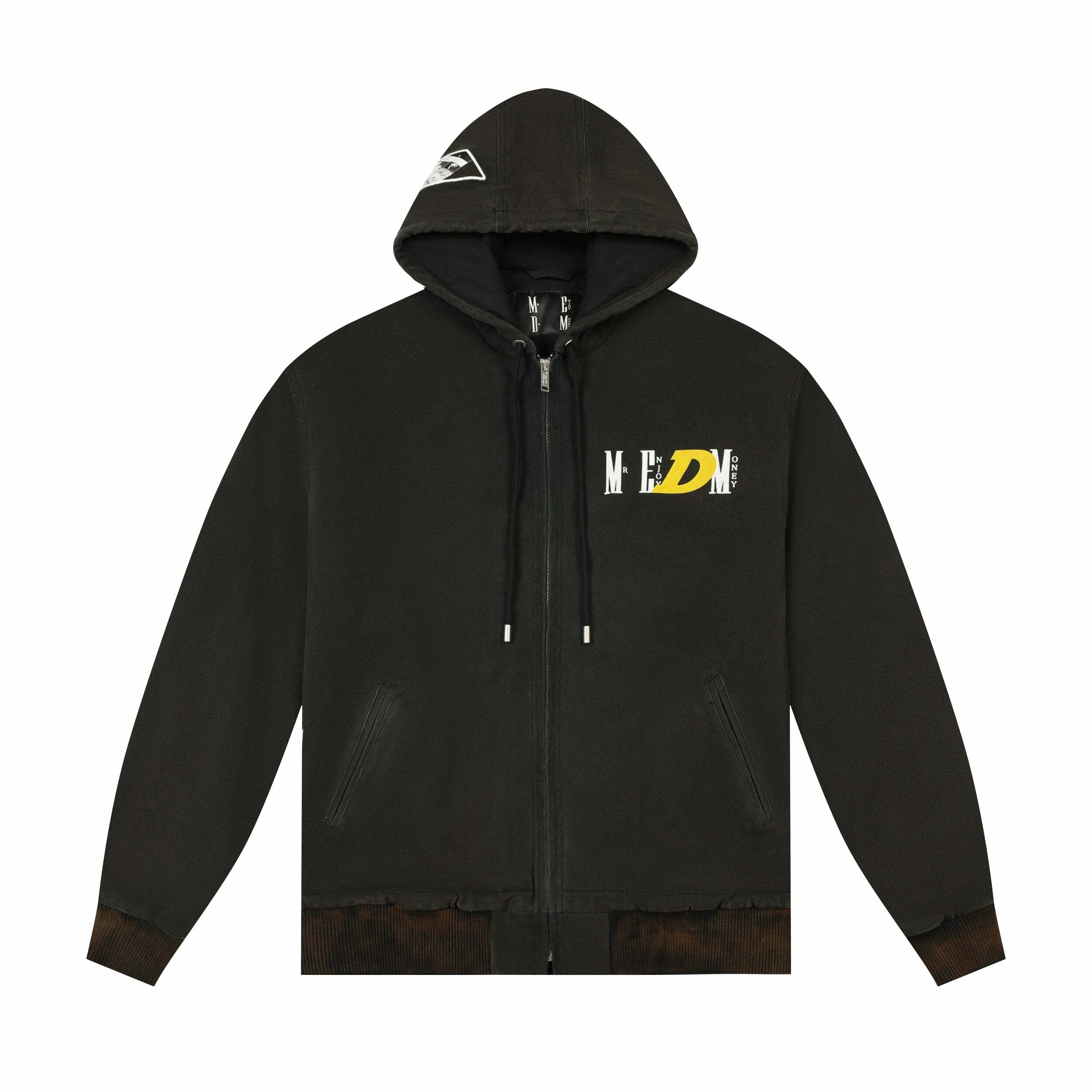 MEDM 'Drifted' Washed Hoodie - Y2K Grunge, 90s Retro, Summer Outfits, Pastel Goth,