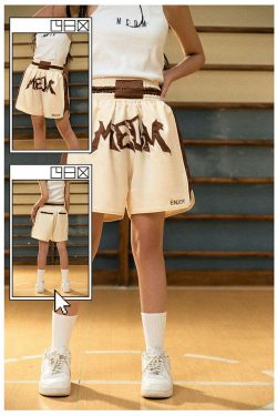 MEDM Logo Boxing Shorts - Y2K Summer Grunge, 90s Retro, Pastel Goth, Y2K Club & Party Outfits