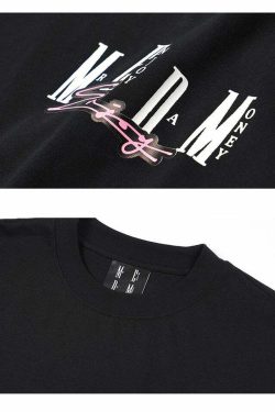 MEDM Logo Collage Tee - Y2K Summer Grunge, 90s Retro, Pastel Goth, Y2K Party & Club Out