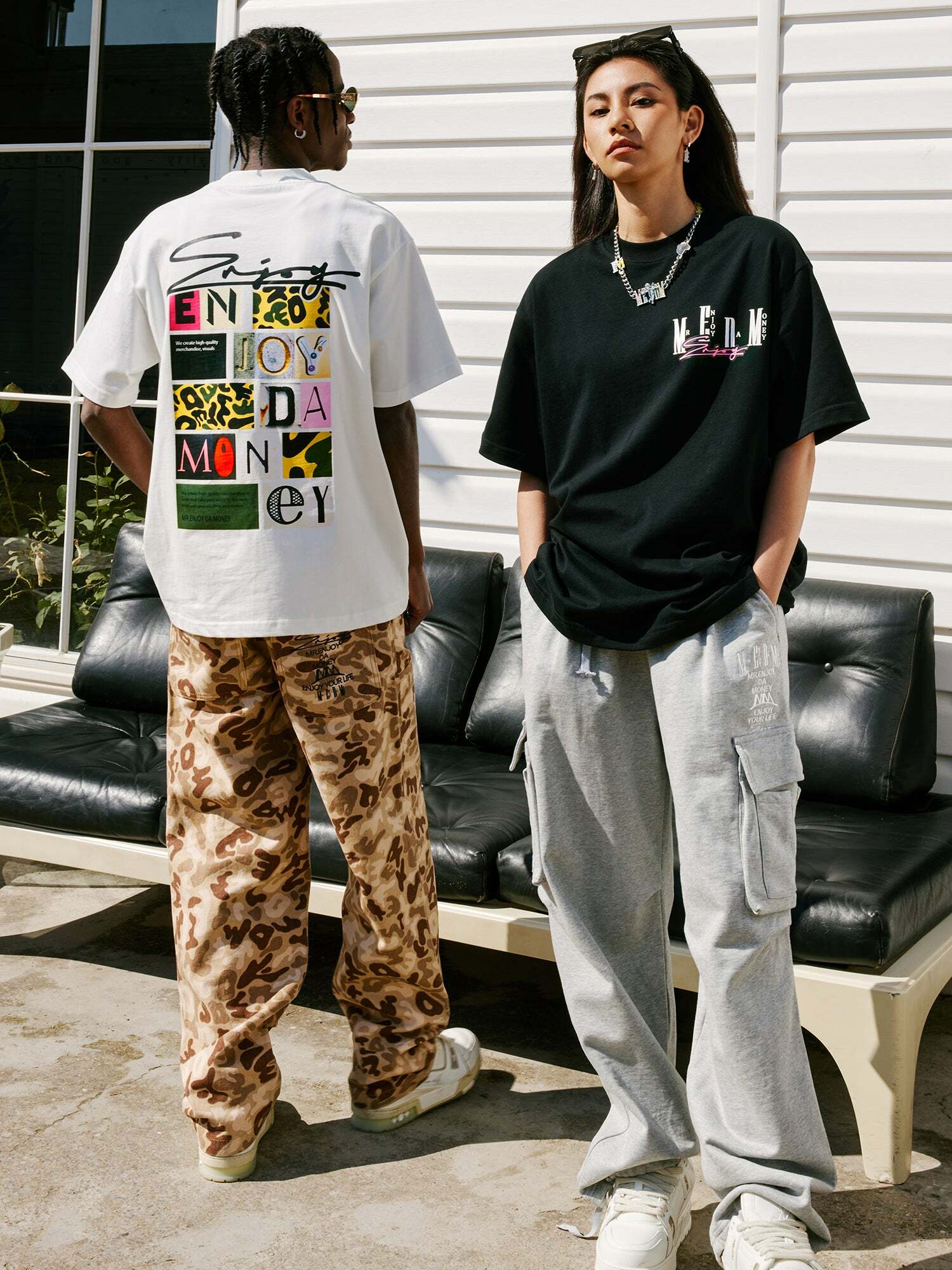 MEDM Logo Collage Tee - Y2K Summer Grunge, 90s Retro, Pastel Goth, Y2K Party & Club Out